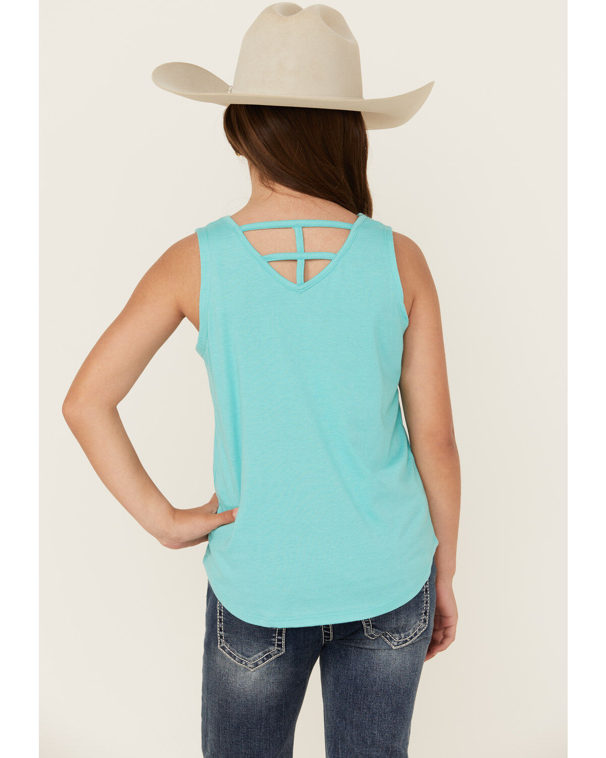 Rock & Roll Denim Girls' Horse Graphic Tank Top