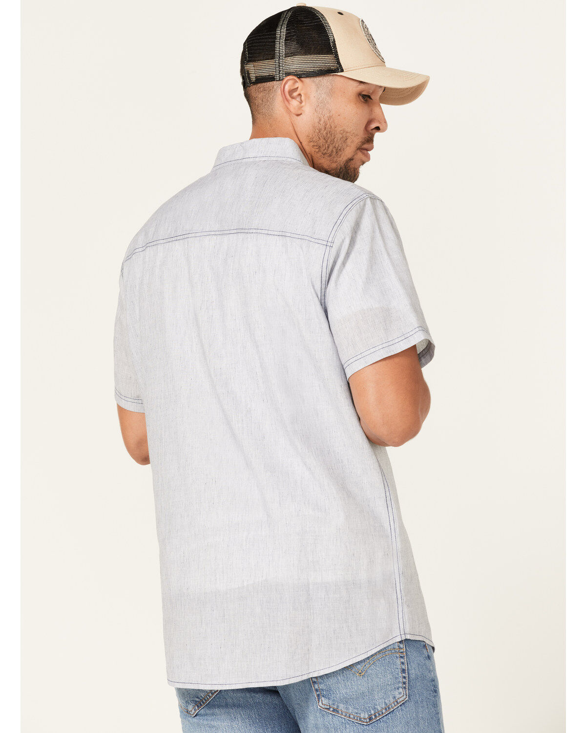 Brothers and Sons Men's Performance Short Sleeve Button Down Western Shirt