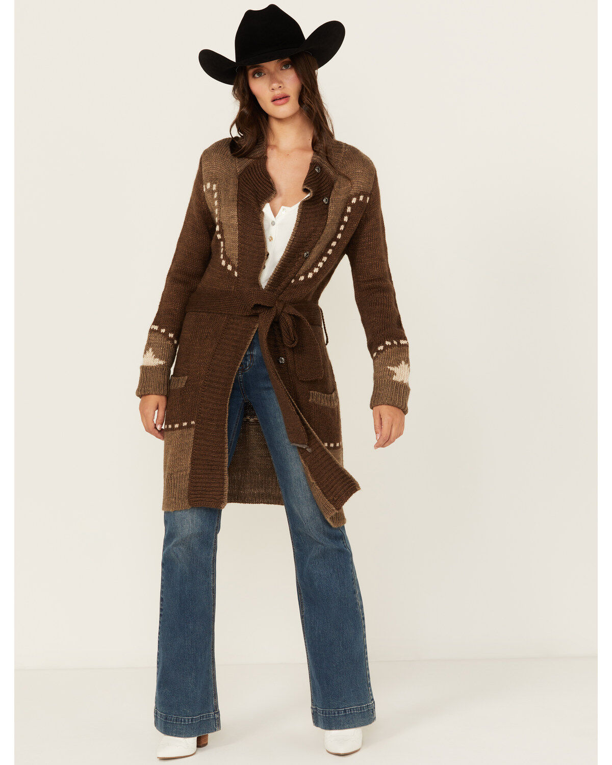 Stetson Women's Retro Long Sleeve Snap Cardigan