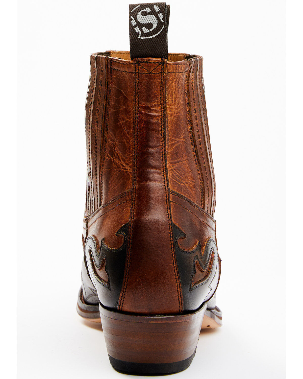 Sendra Men's Cuervo Finger Gore Pull On Western Booties - Snip Toe