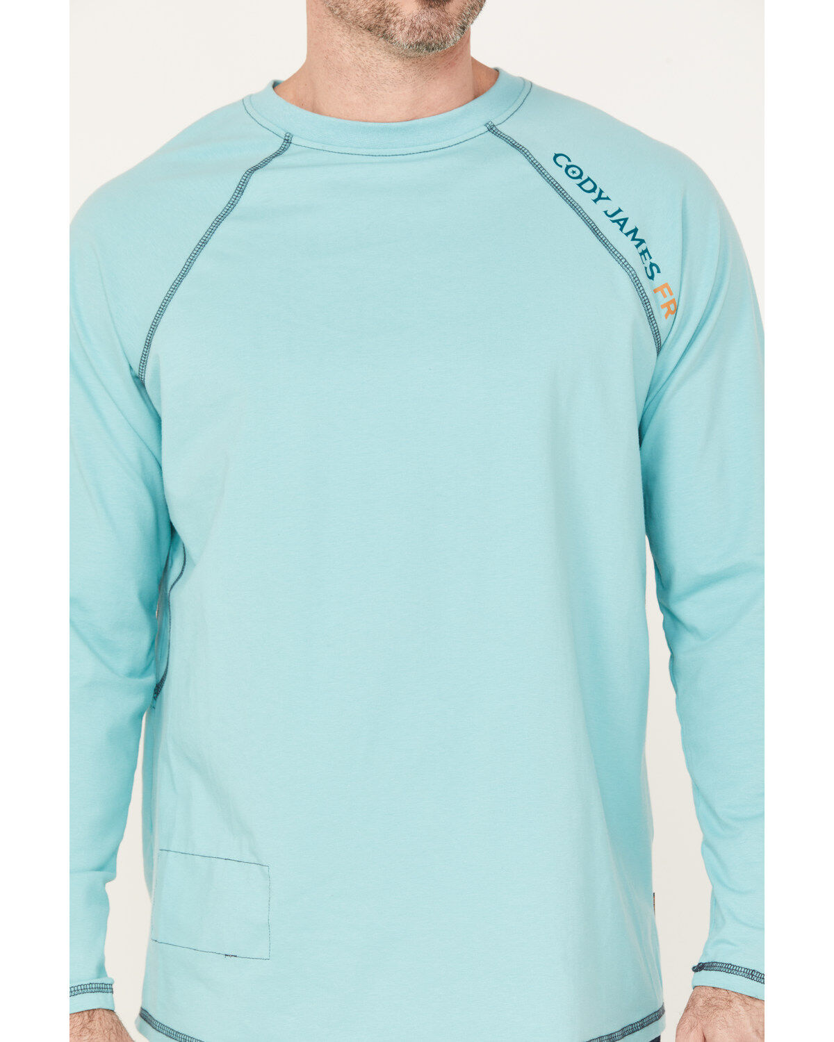 Cody James Men's FR Solid Long Sleeve Raglan Work T-Shirt