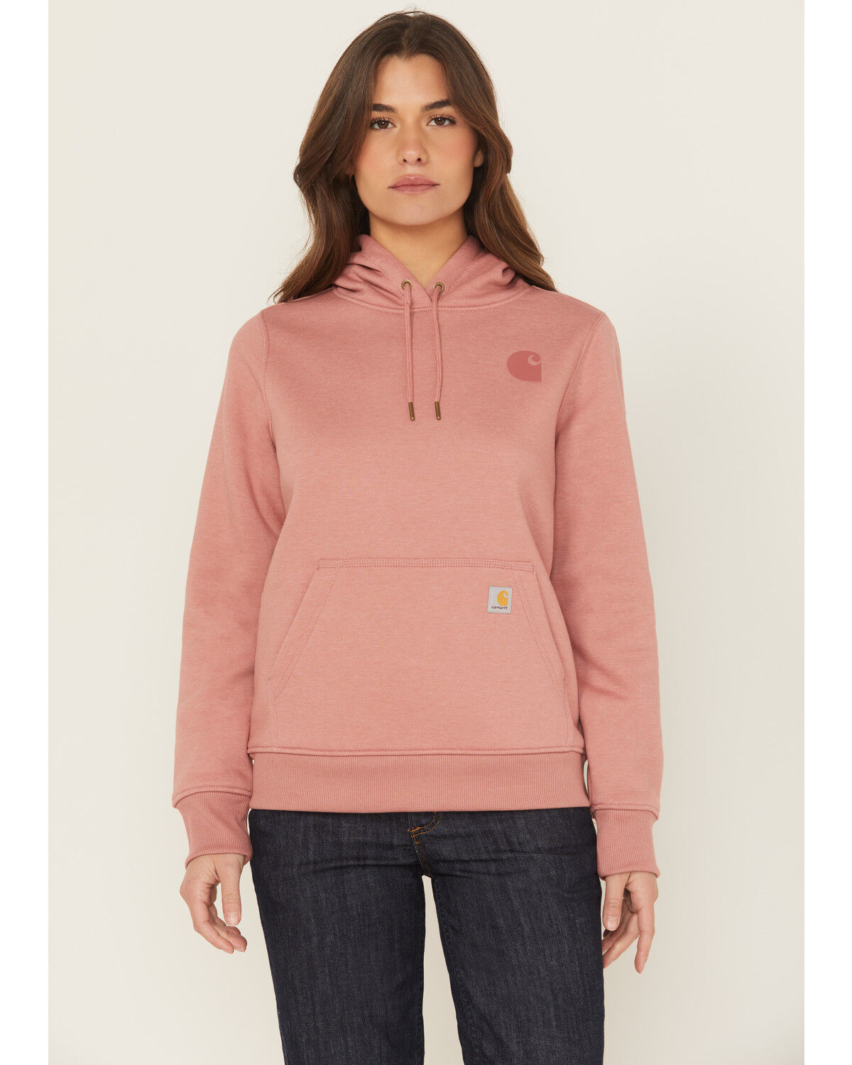 Carhartt Women's Relaxed Fit Midweight Logo Sleeve Graphic Hoodie