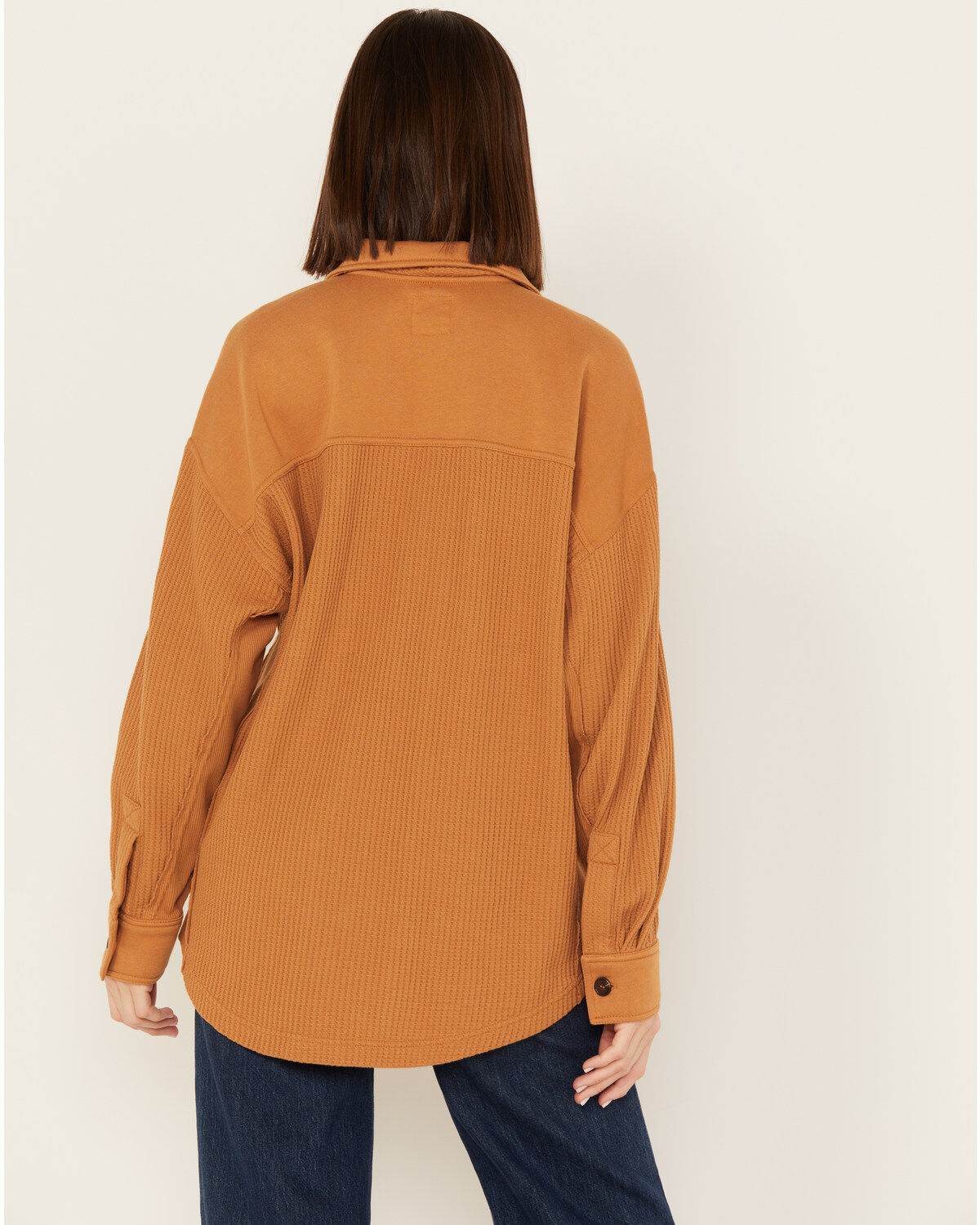 Cleo + Wolf Women's Oversized Knit Button Up Shirt