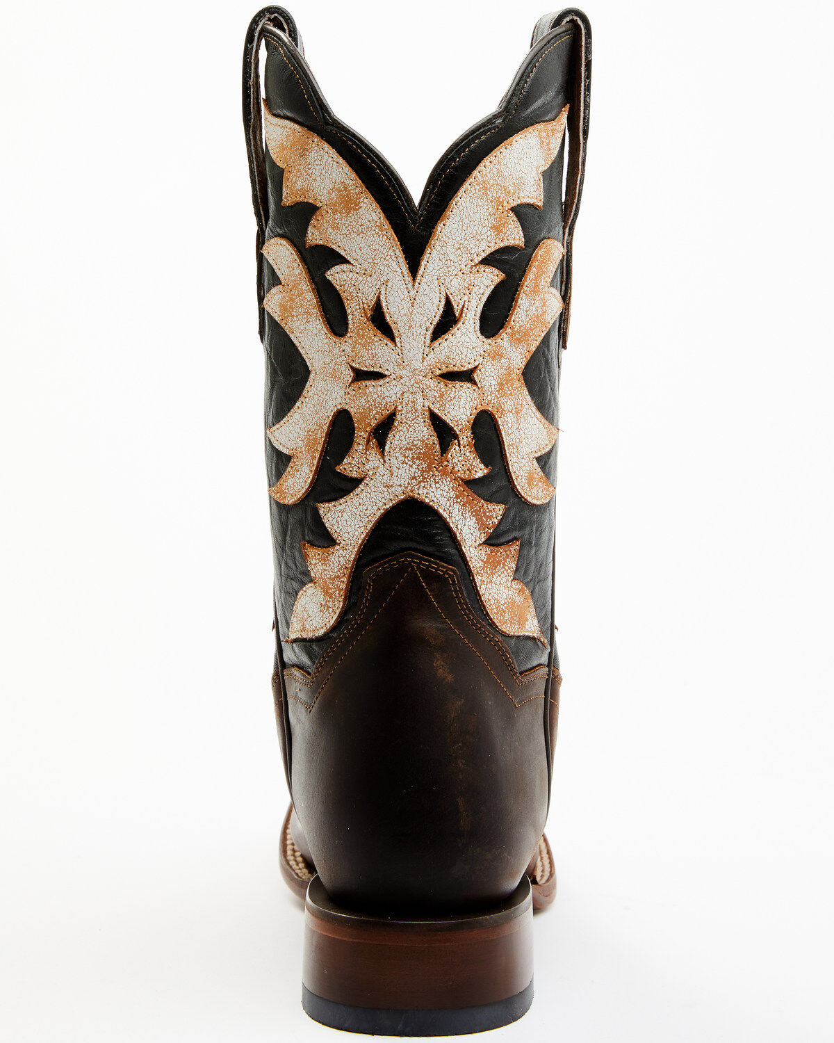 Dan Post Women's Sure Shot Embroidered Overlay Western Leather Boots - Broad Square Toe