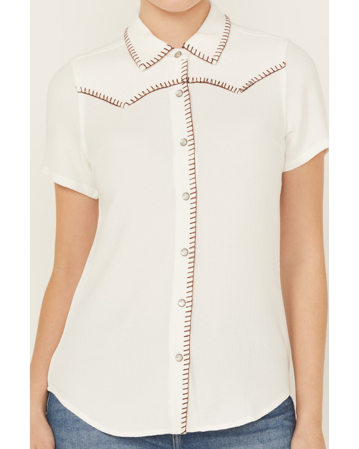 Idyllwind Women's Featherlight Short Sleeve Snap Stretch Western Shirt