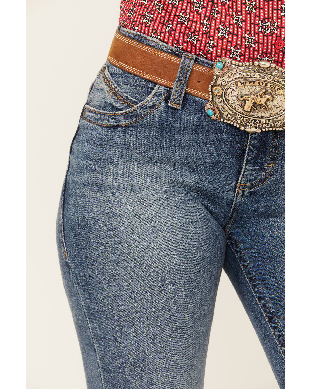 Wrangler Women's Willow Medium Wash Mid Rise Bootcut Ultimate Riding Jeans