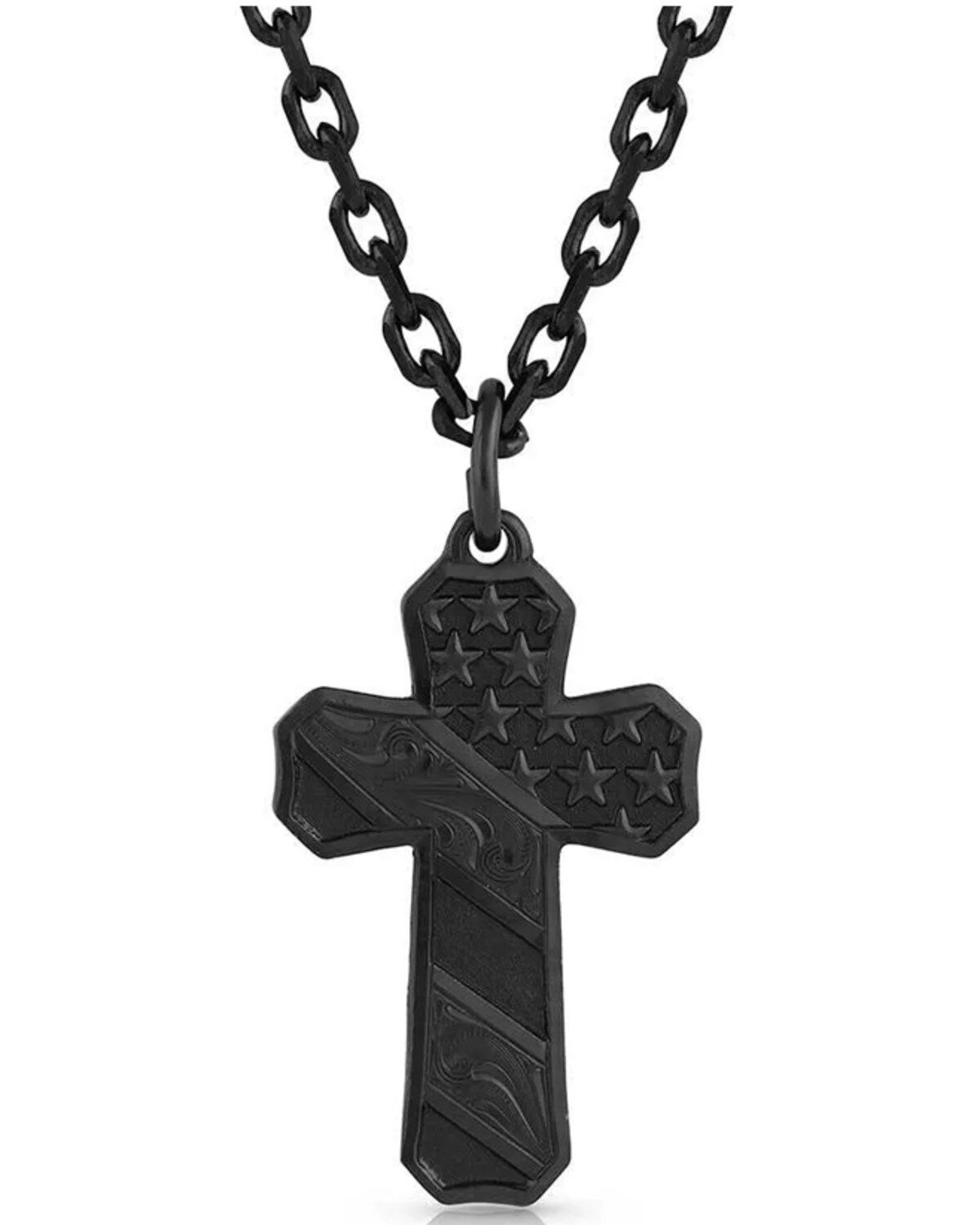 Montana Silversmiths Men's Faded Glory Cross Necklace