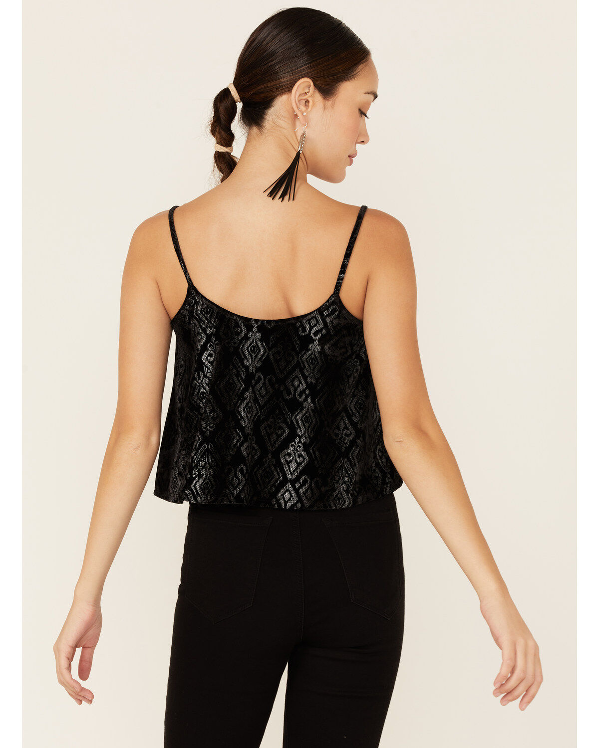 Saints & Hearts Women's Southwestern Velvet Cami Top