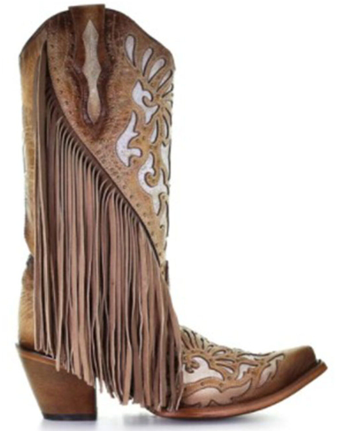 Corral Women's Embroidery & Studs Western Boots - Snip Toe
