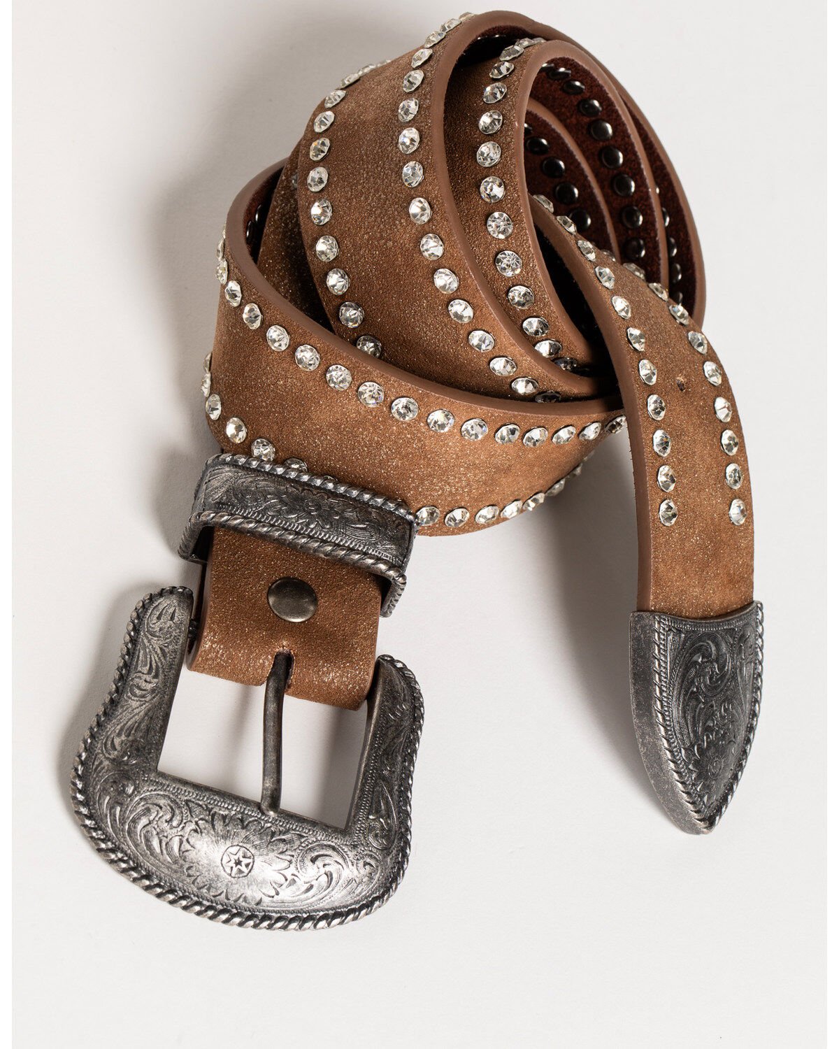 Shyanne Women's Rhinestone Border Belt