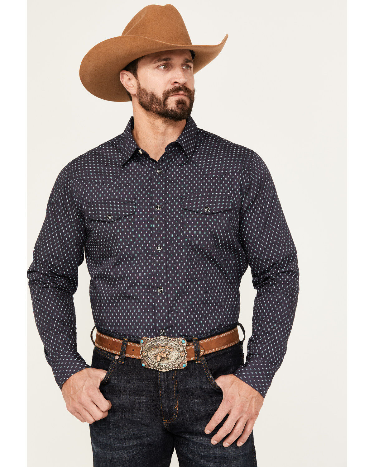Gibson Trading Co Men's Holden Print Long Sleeve Western Snap Shirt