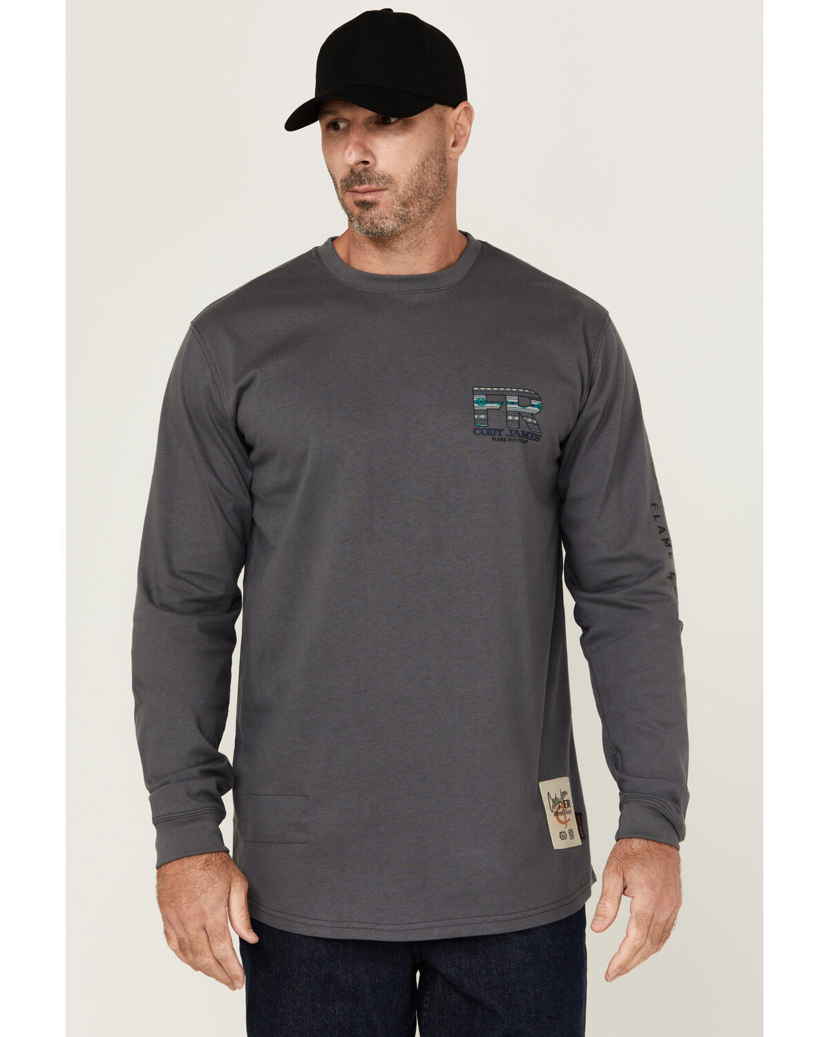 Cody James Men's FR Skull Long Sleeve Graphic T-Shirt