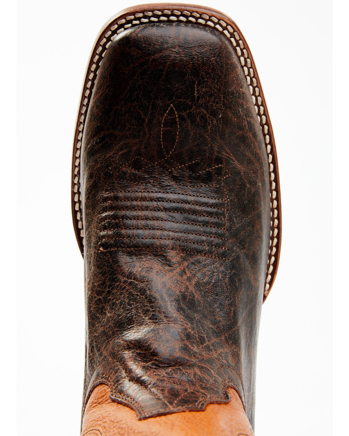 Cody James Men's Melbourne Cognac Leather Western Boots - Broad Square Toe