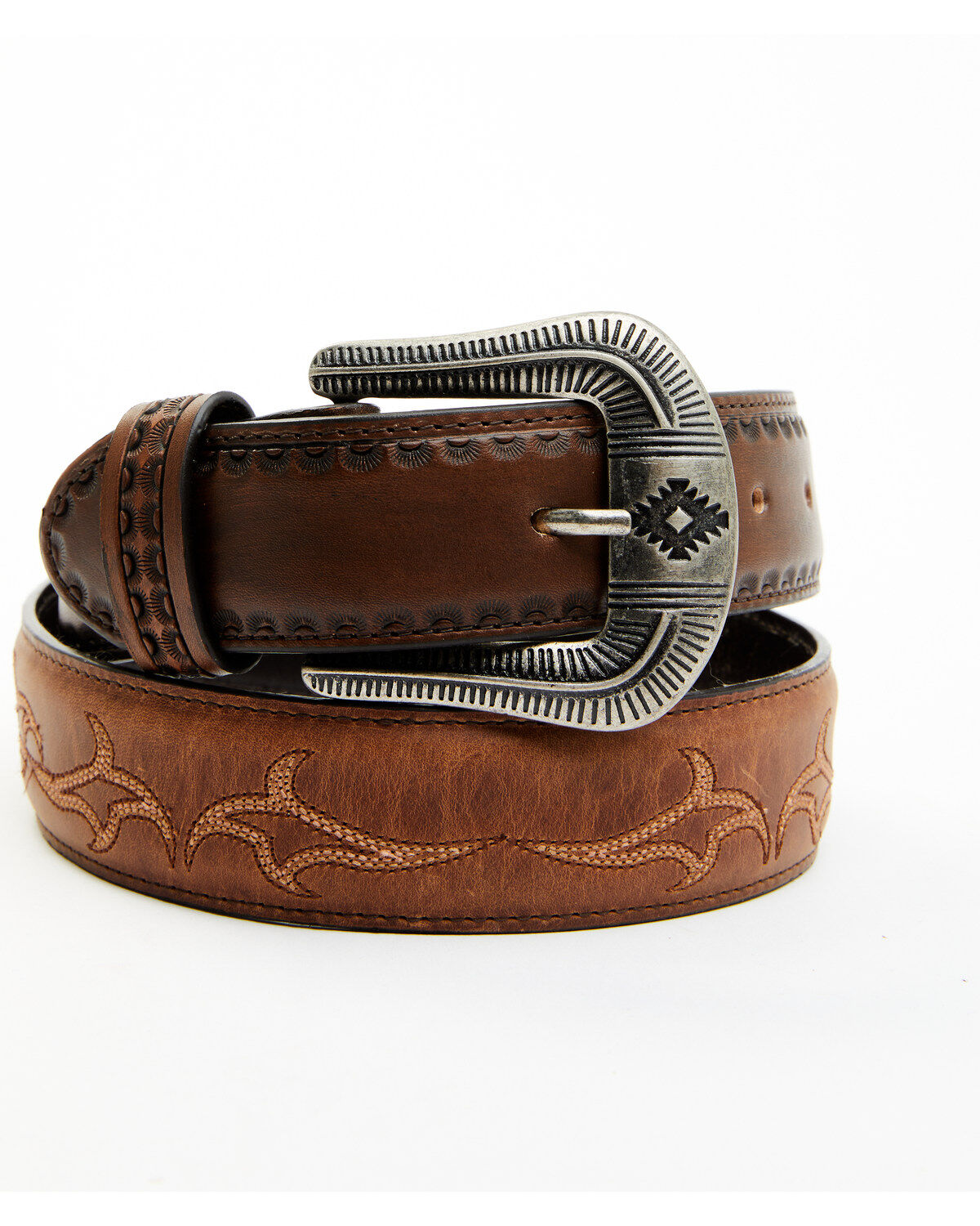 Moonshine Spirit Men's Crazy Horse Vintage Western Belt