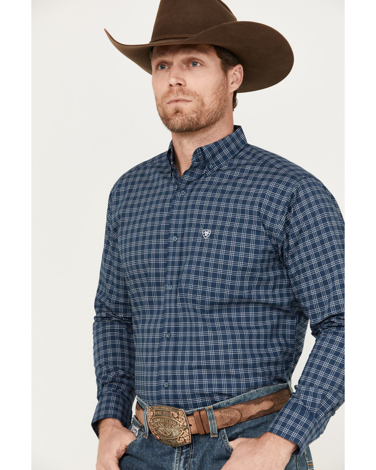 Ariat Men's Pro Series Karim Classic Fit Long Sleeve Button Down Western Shirt
