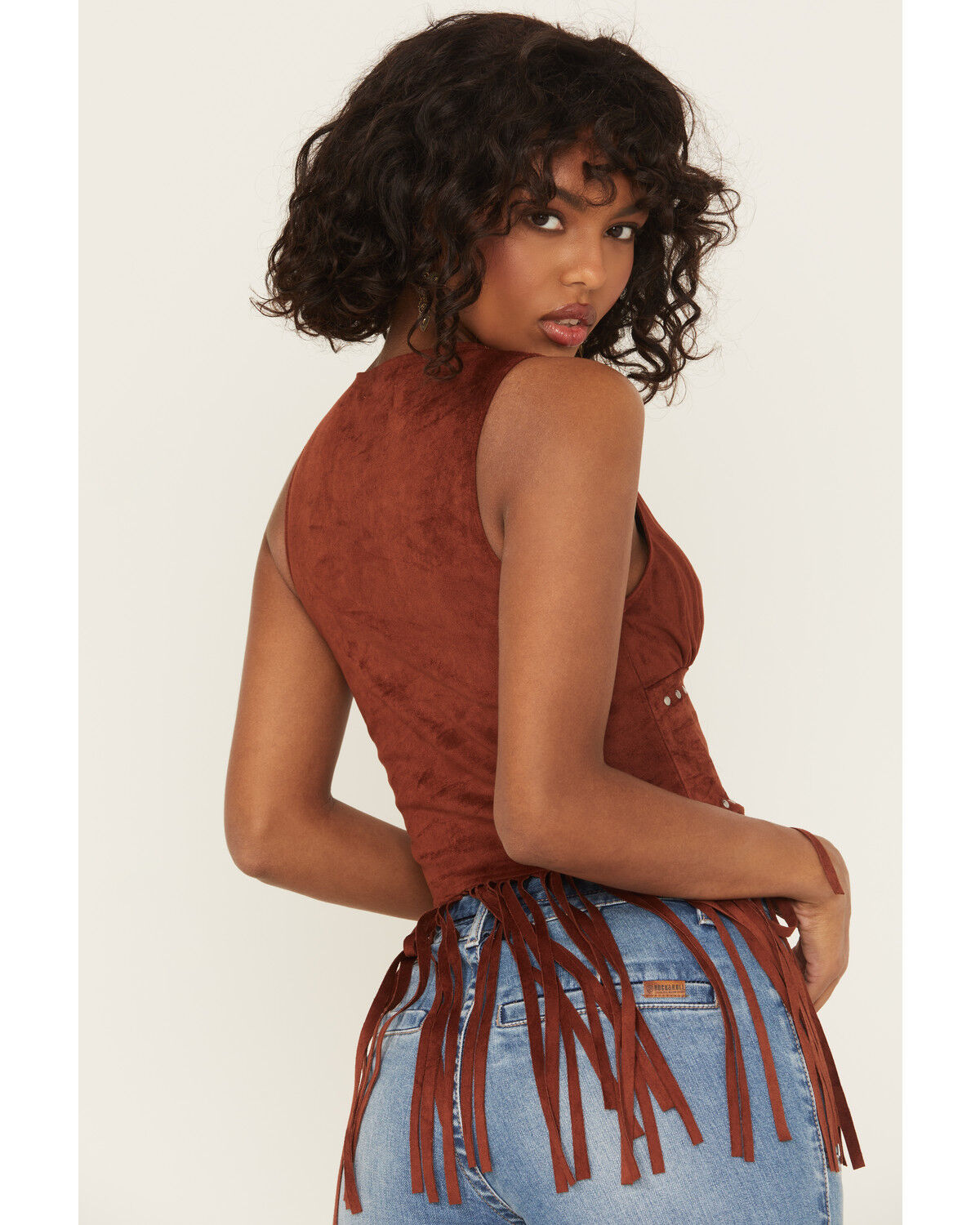 Rock & Roll Denim Women's Studded Sleeveless Corset