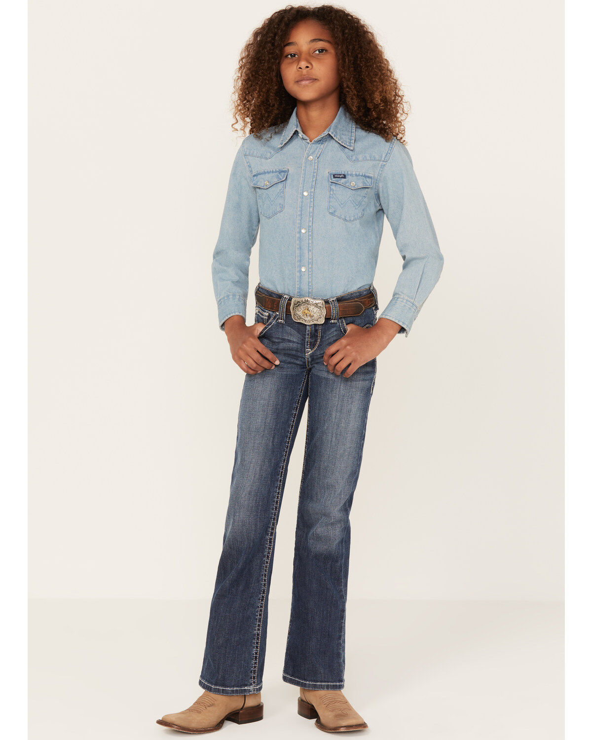 Ariat Girls' R.E.A.L. Esmeralda Dresden Bootcut Jeans
