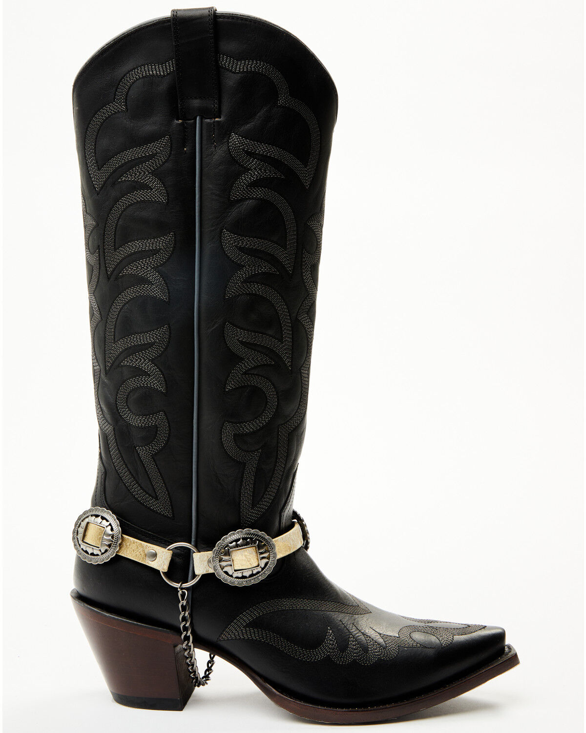 Shyanne Women's Hair-On Leather and Concho Boot Bracelet