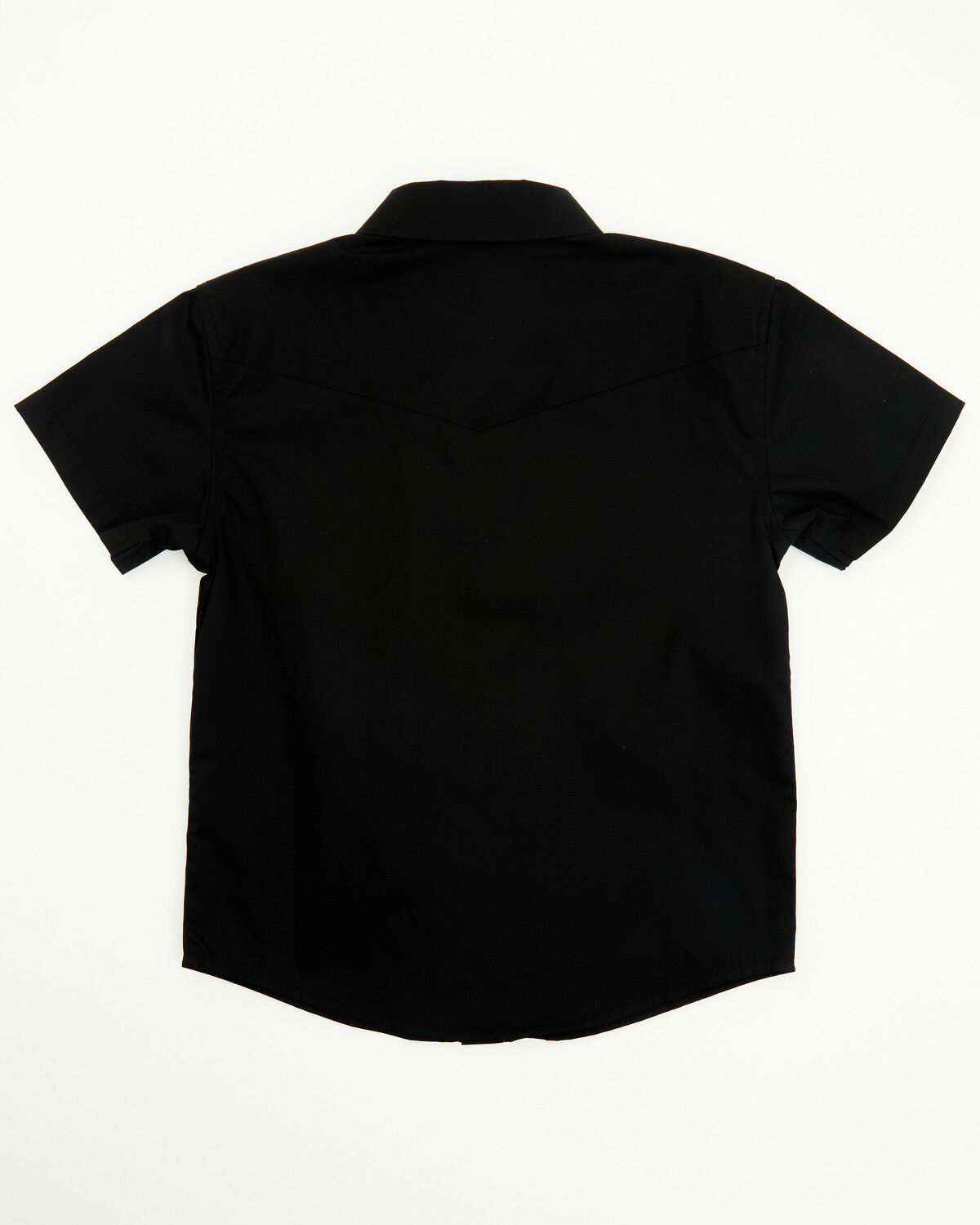 Gibson Trading Co Toddler Boys' Solid Short Sleeve Snap Stretch Western Shirt