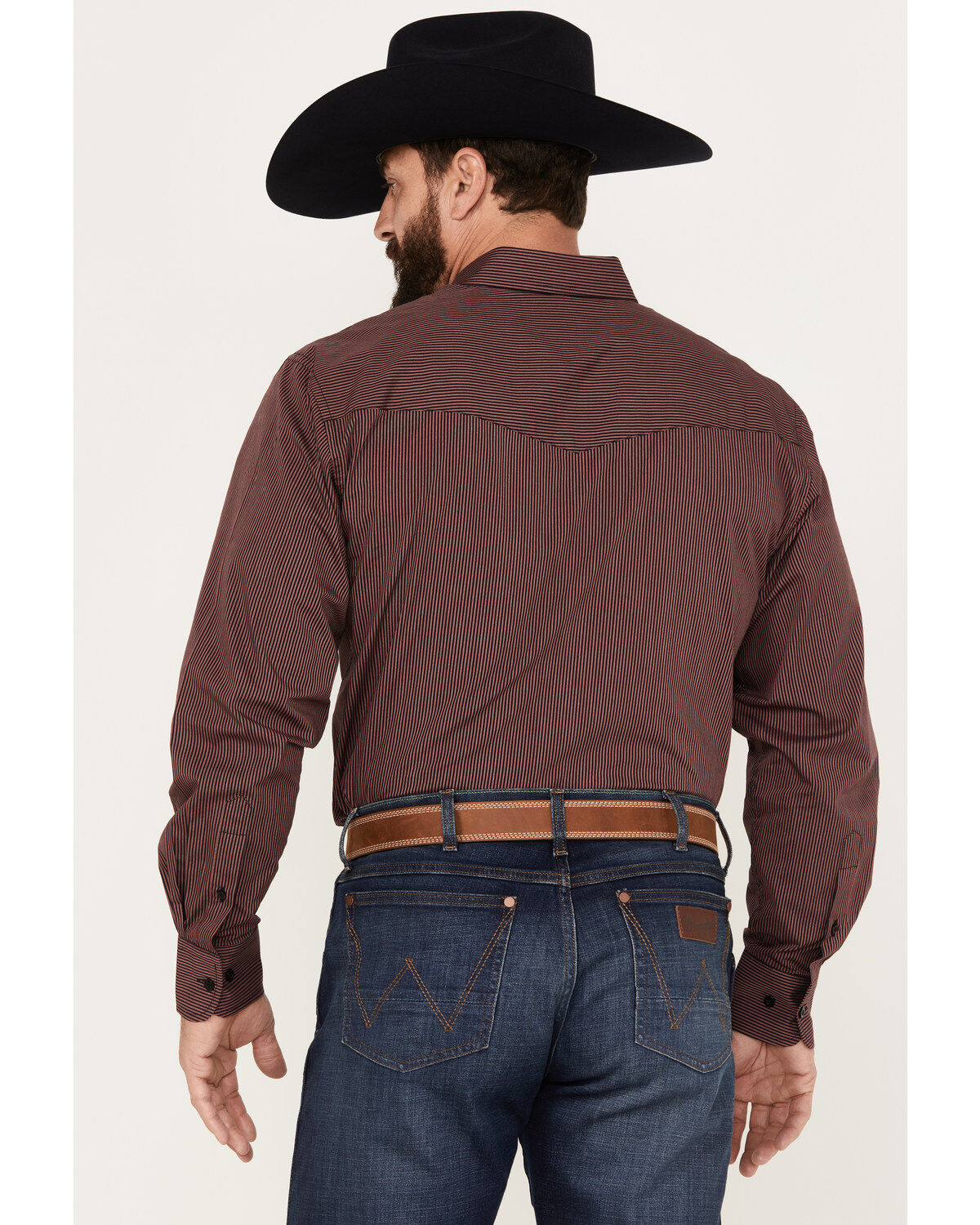 Resistol Men's Rocco Striped Print Long Sleeve Button Down Western Shirt