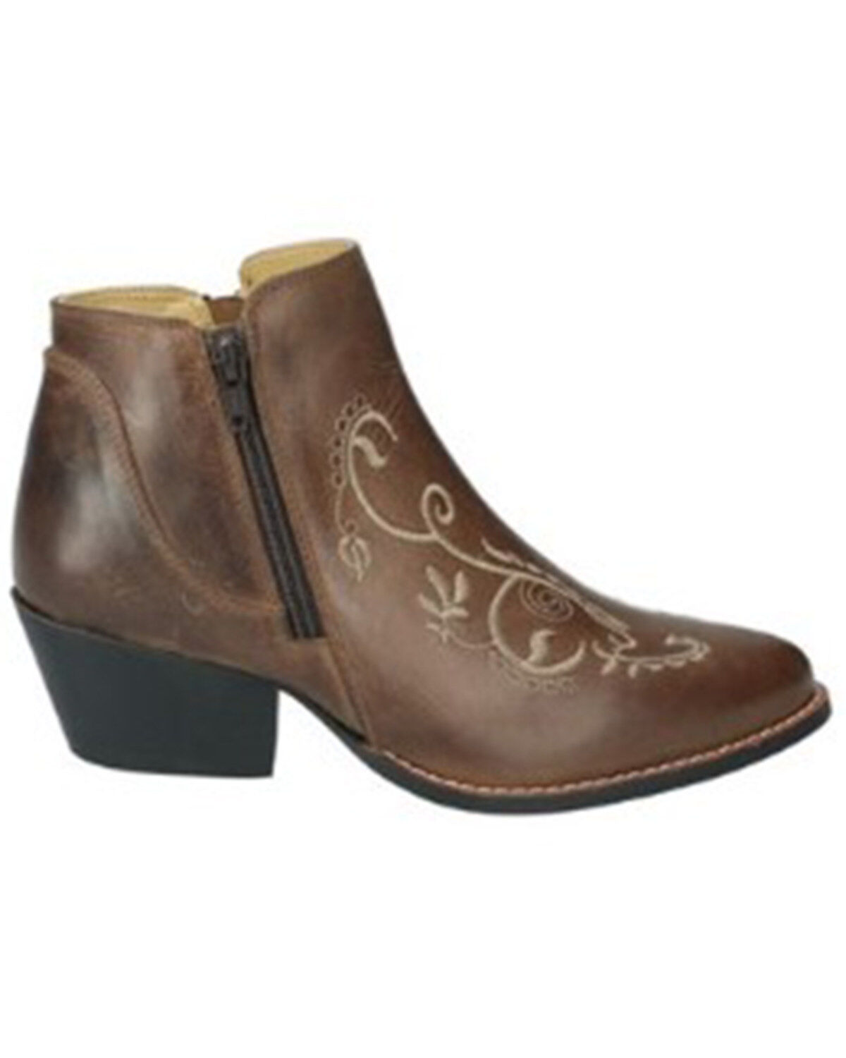 Smoky Mountain Women's Emily Distressed Western Booties - Round Toe