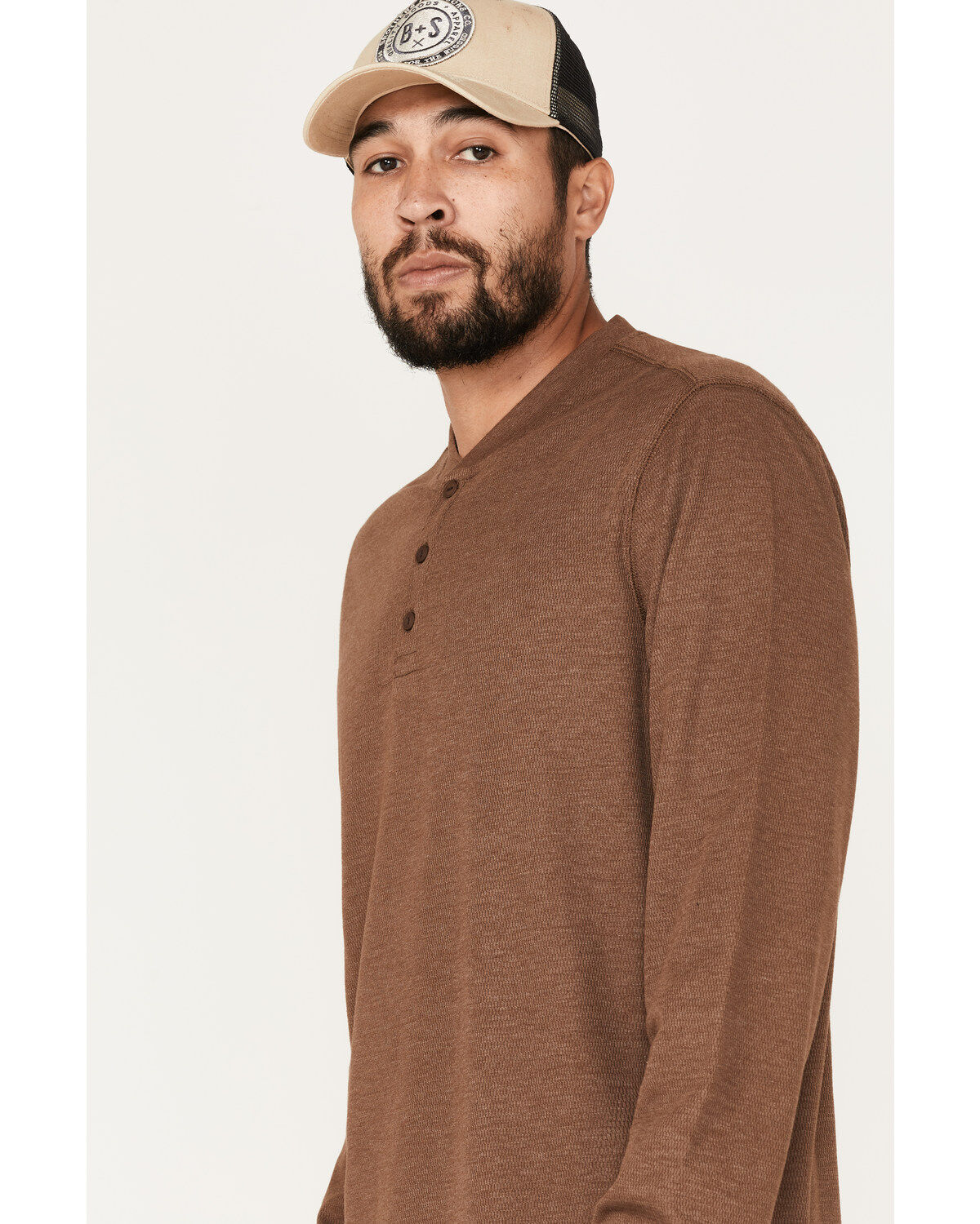 Brothers and Sons Men's Henley Thermal T-Shirt