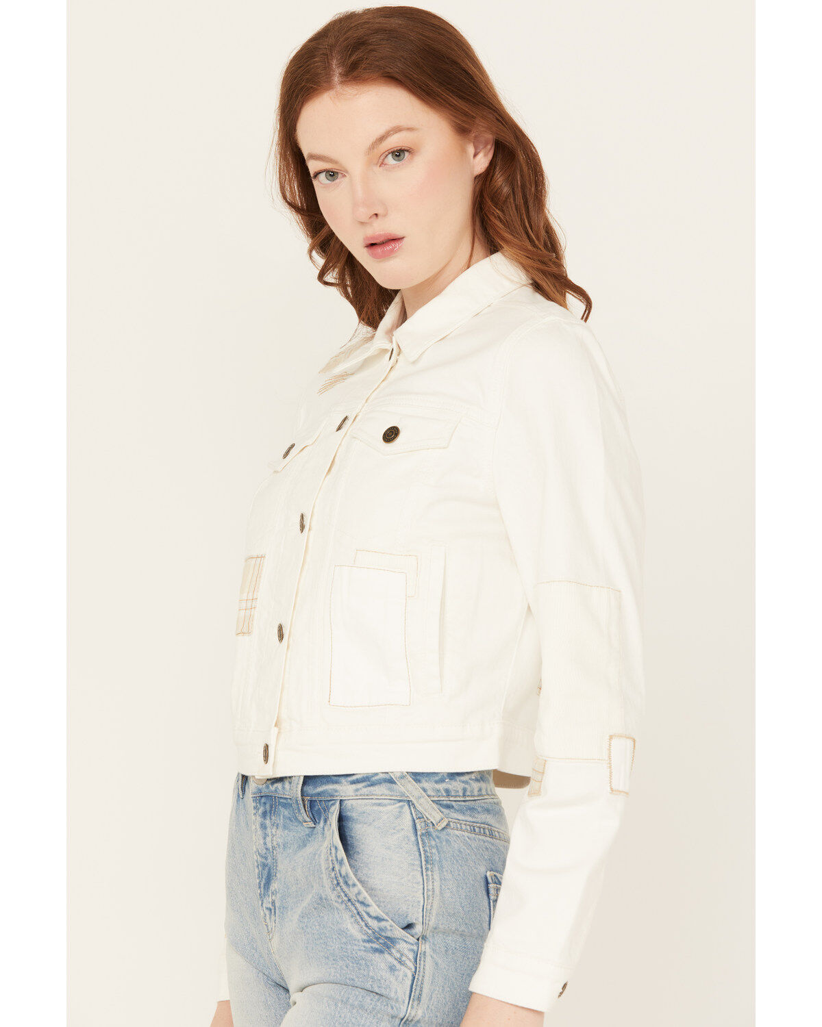 Cleo + Wolf Women's Patched Trucker Jacket