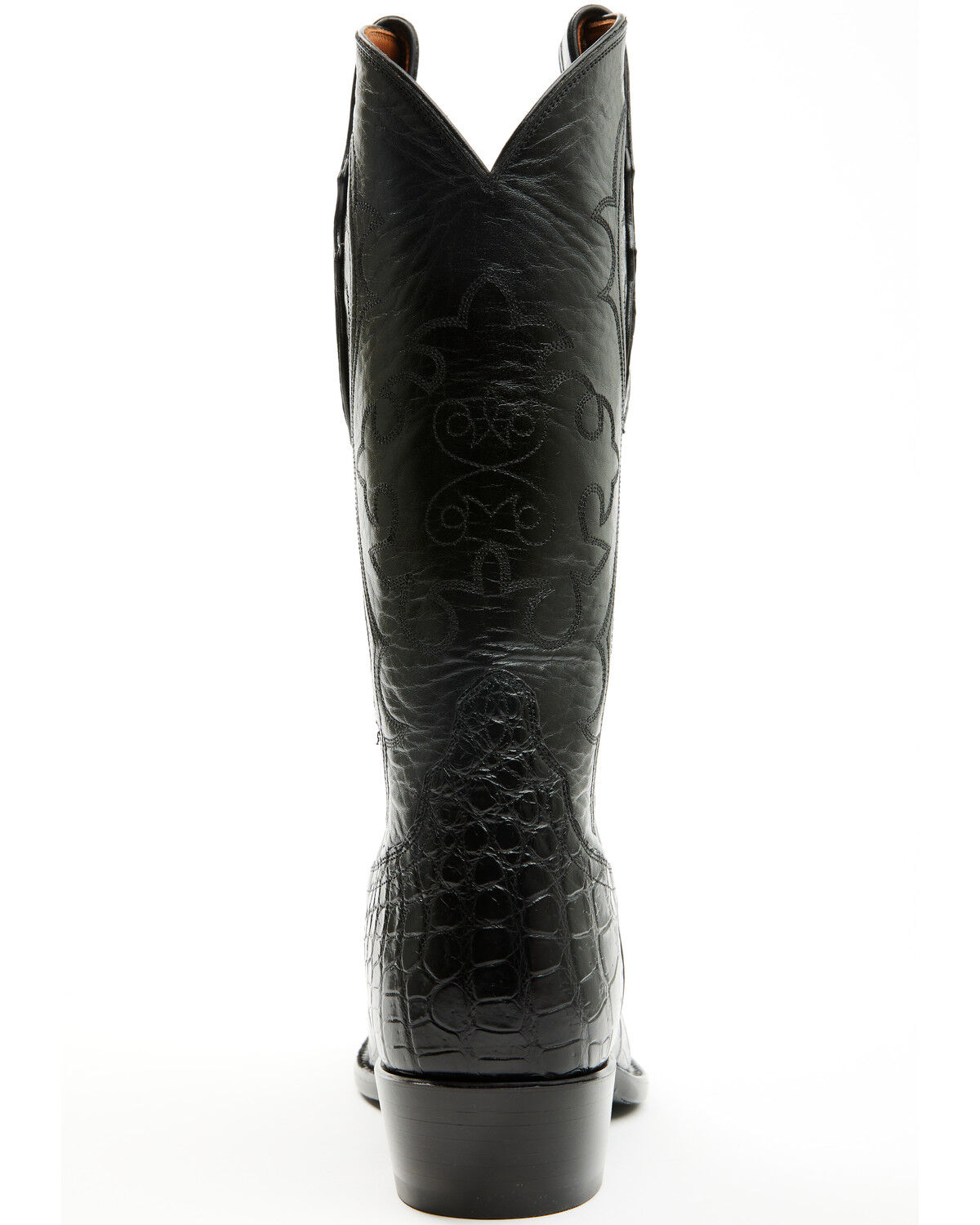 Tony Lama Men's Nile Lightwood Exotic Caiman Western Boots - Square Toe