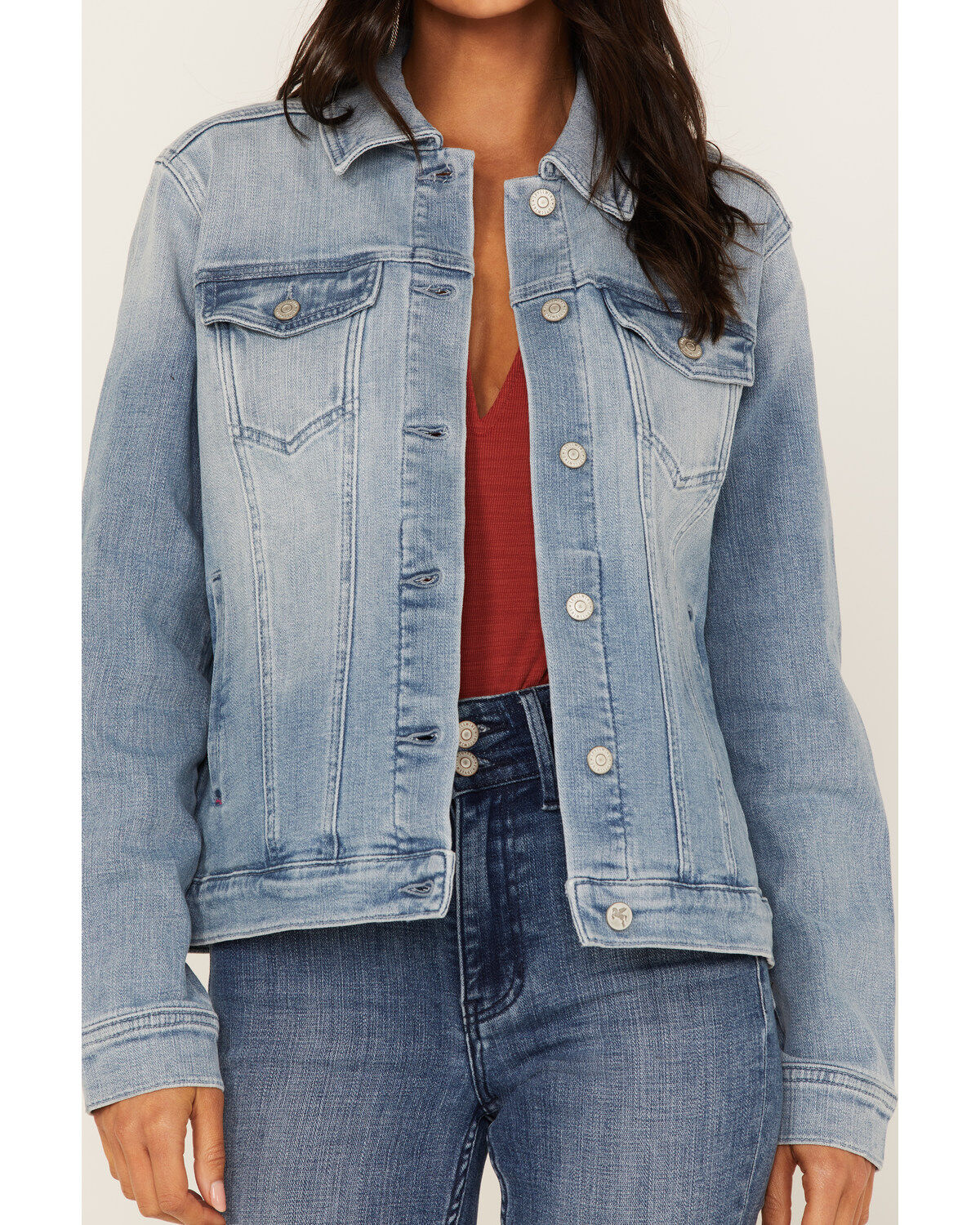 Idyllwind Women's Light Wash Wild Spirit Embroidered Denim Jacket