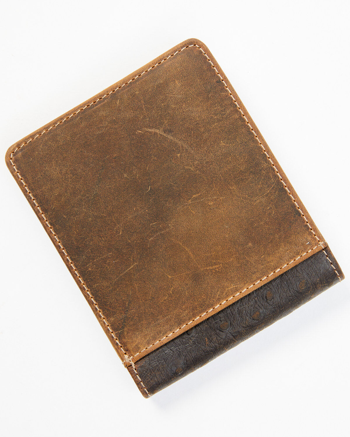 Cody James Men's Brown Ostrich Bifold Tooled Wallet