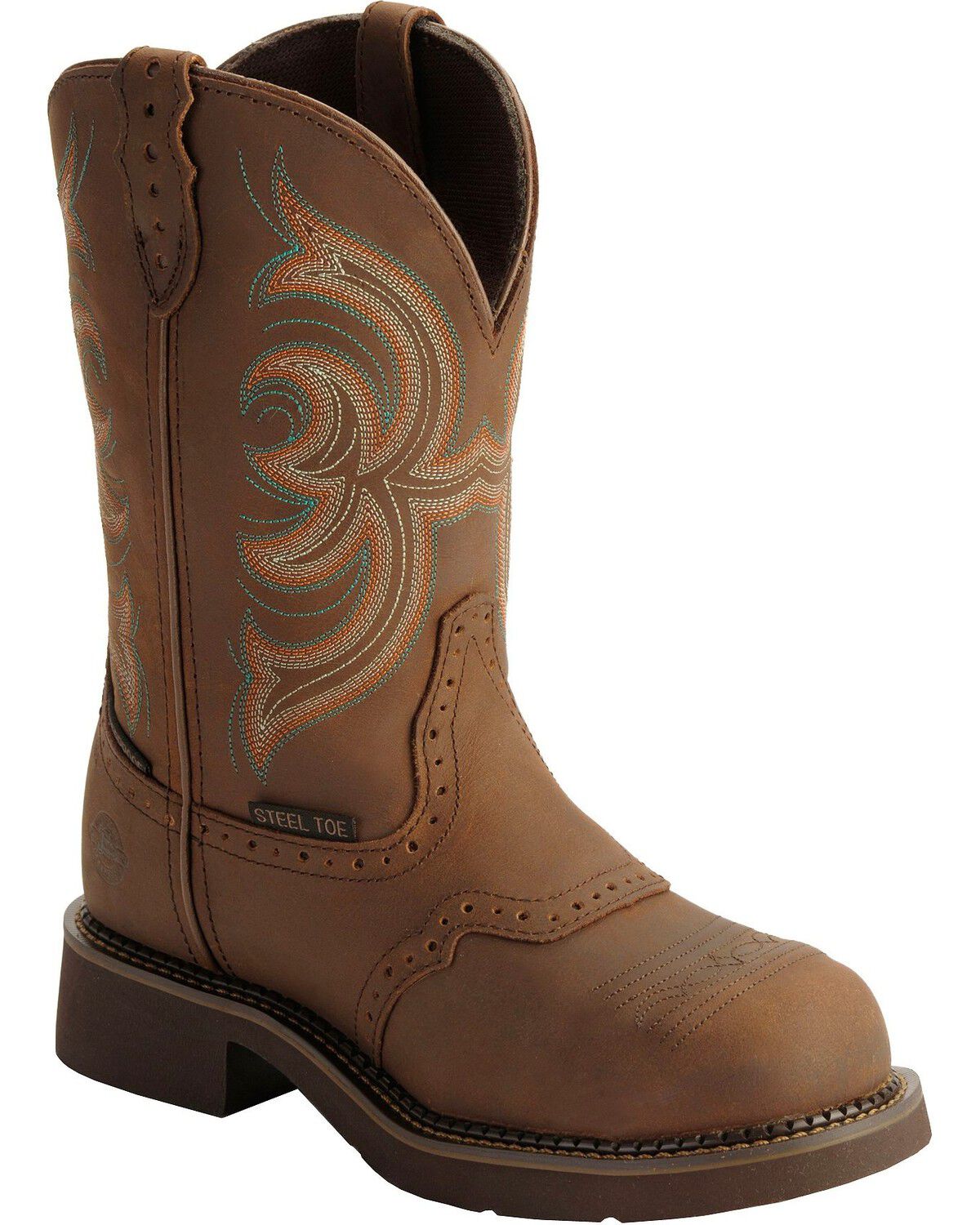Justin Gypsy Women's Wanette 11" Brown EH Work Boots - Steel Toe