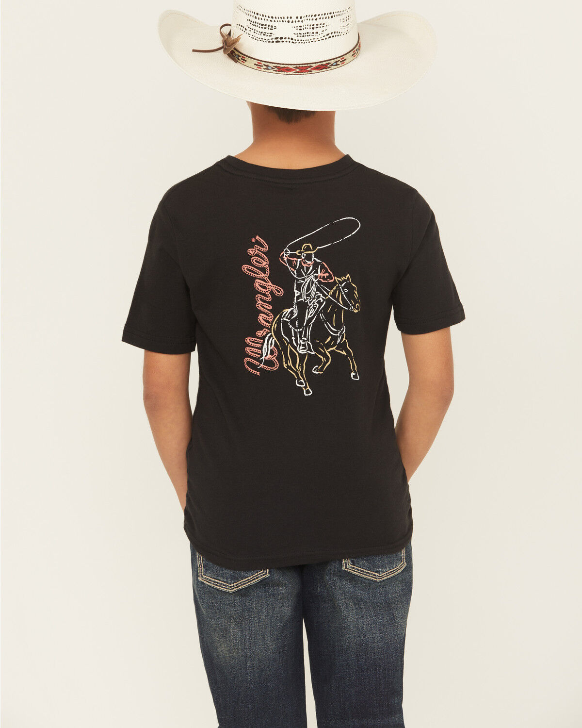 Wrangler Boys' Cowboy Short Sleeve Graphic T-Shirt