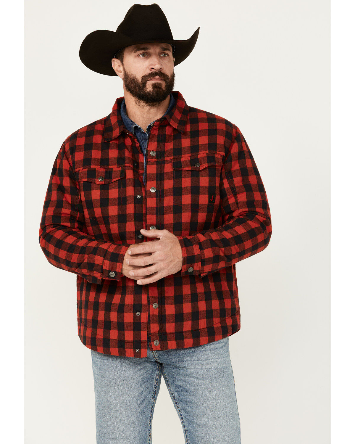 Justin Men's Jackson Buffalo Plaid Print Shacket