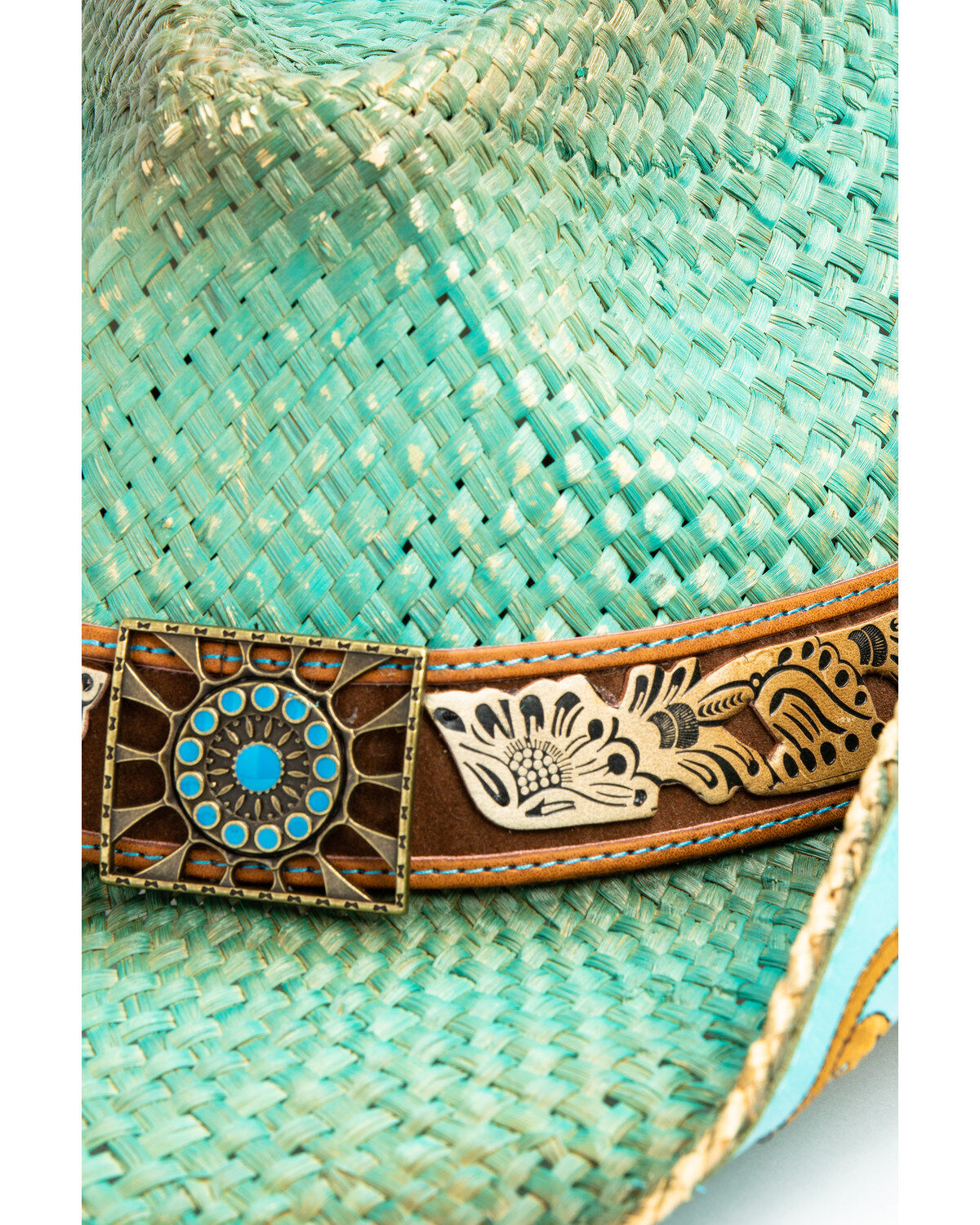 Shyanne Women's Cactus Flower Straw Cowboy Hat
