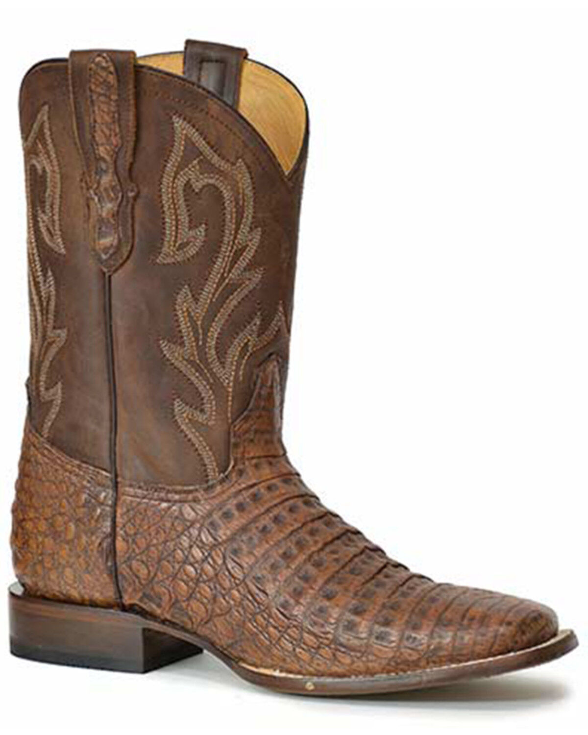 Stetson Men's Cameron Exotic Caiman Western Boots - Broad Square Toe