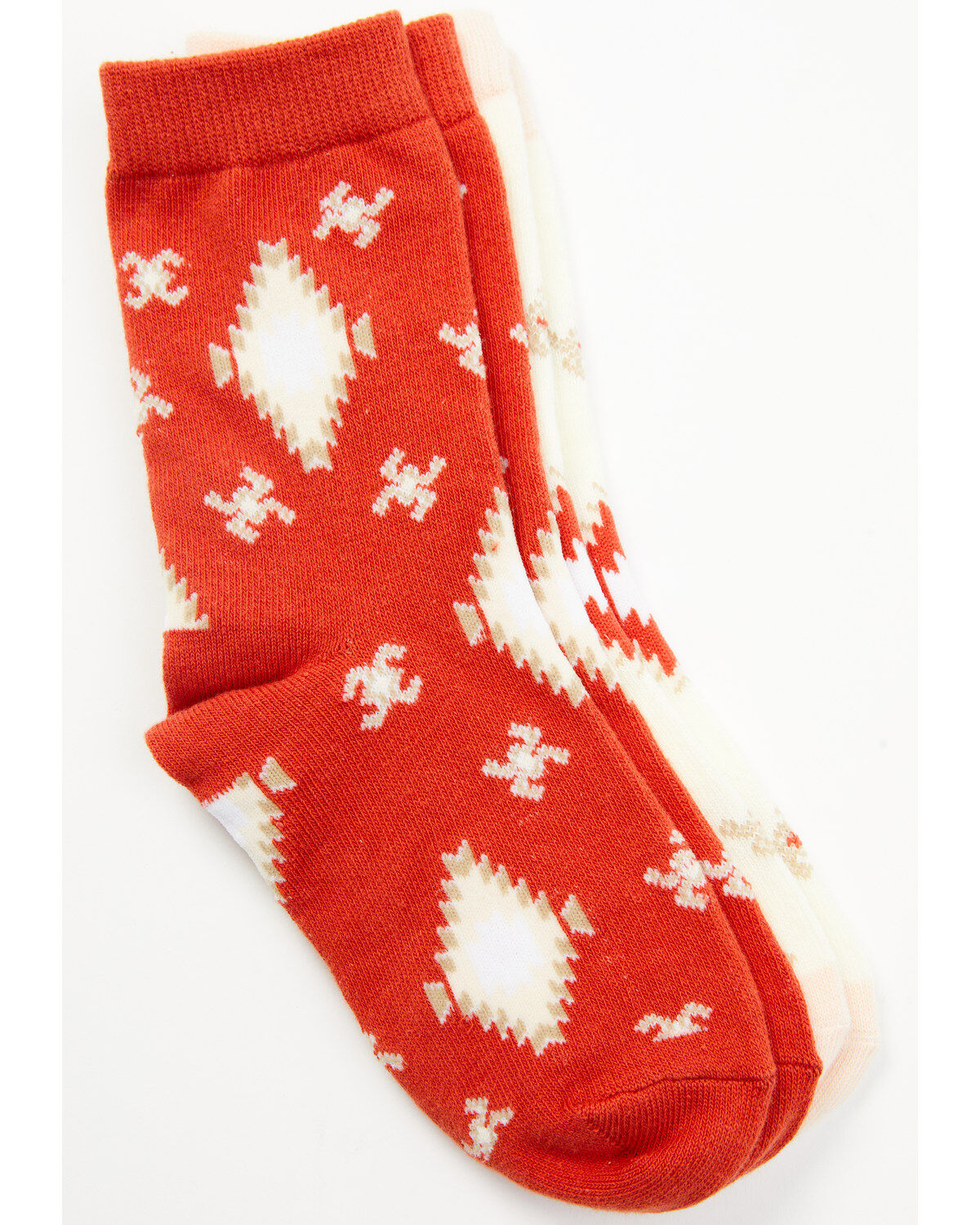 Shyanne Girls' Southwestern Crew Socks - 2-Pack