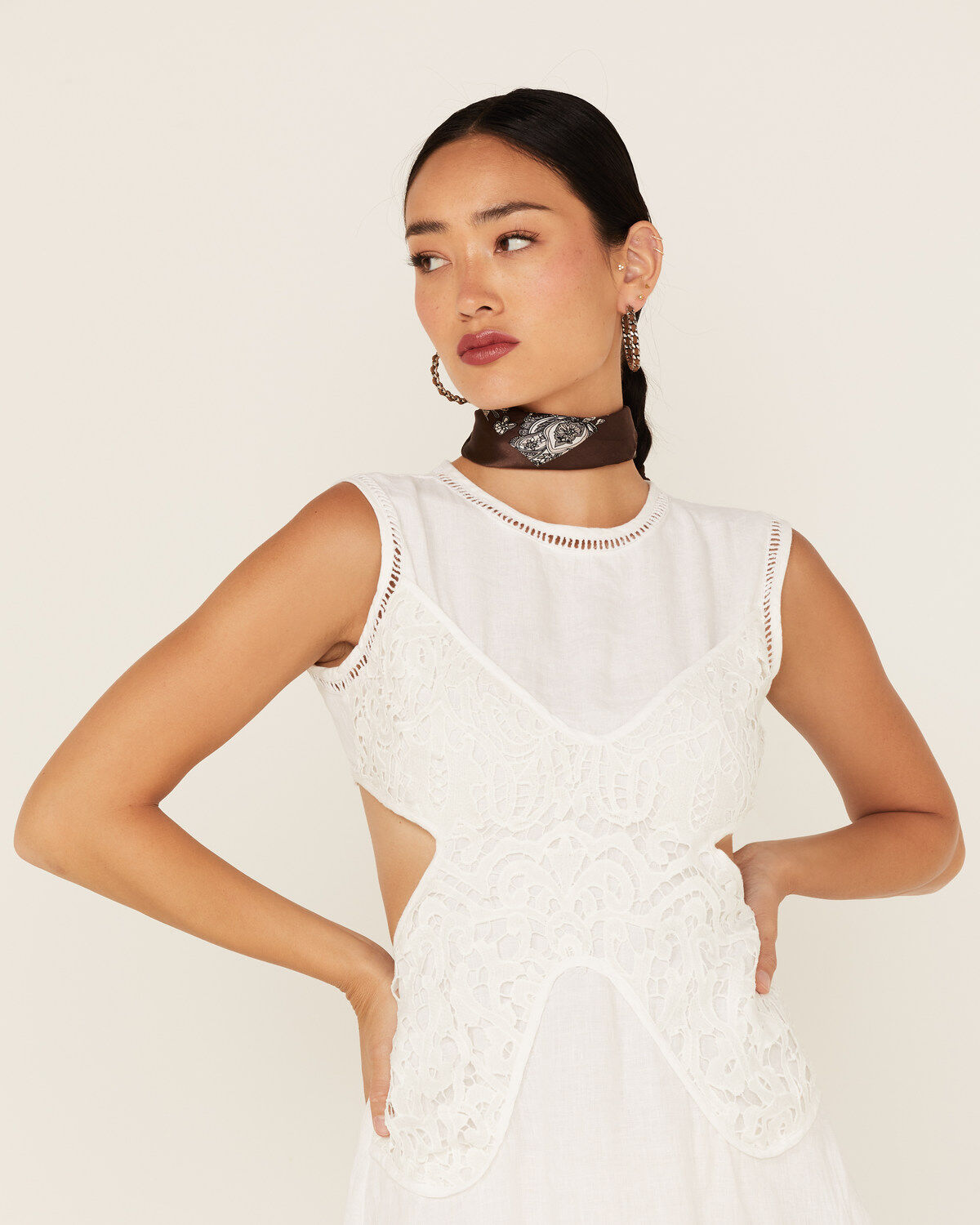 Maia Bergman Women's Kali Butterfly Lace Midi Dress