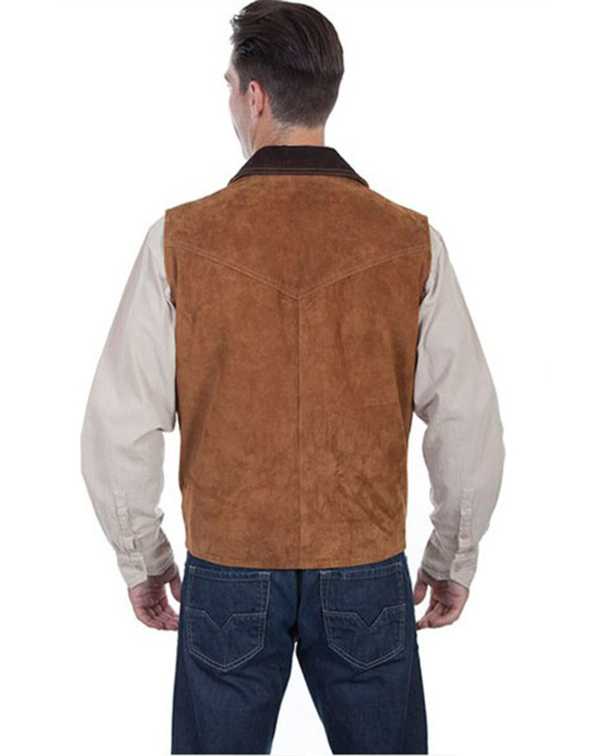 Scully Men's Two Tone Concealed Carry Suede Vest