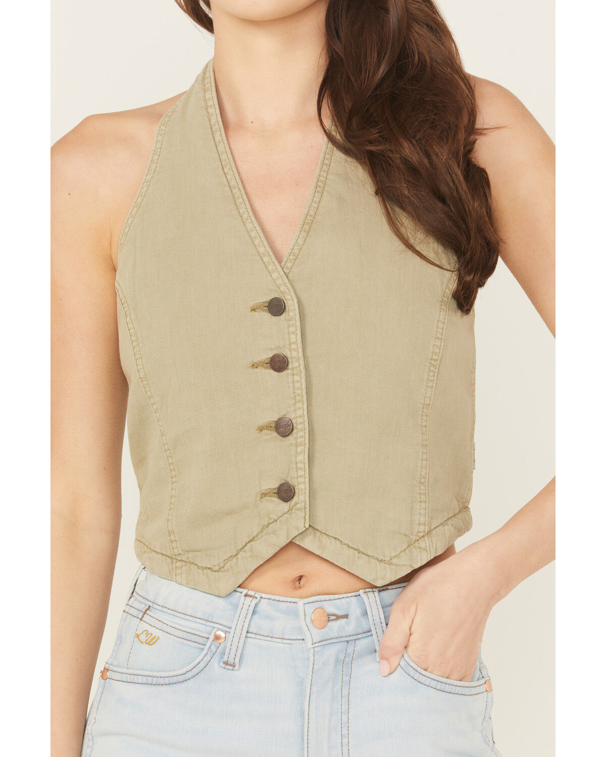 Wrangler Women's Modern Halter Vest Top