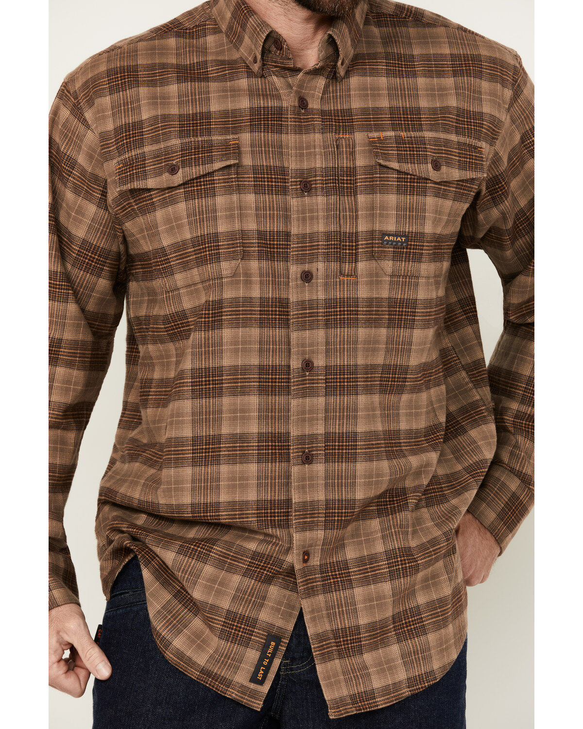 Ariat Men's Rebar DuraStretch Long Sleeve Button-Down Work Shirt