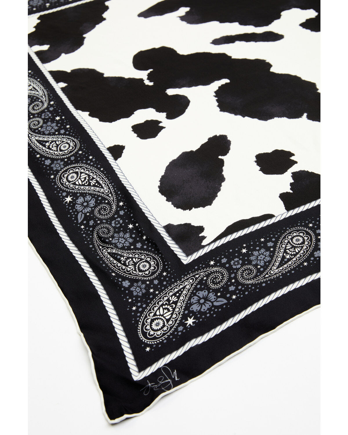 Idyllwind Women's Spotted Cow Silk Bandana