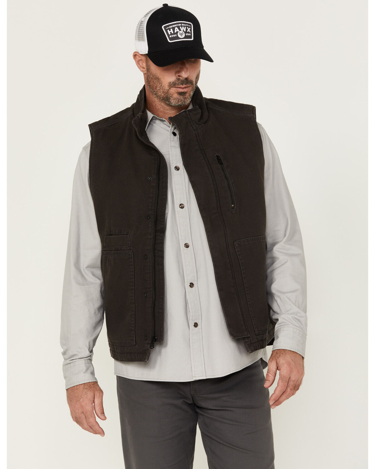 Thorogood Men's Heritage Stone Washed Canvas Vest