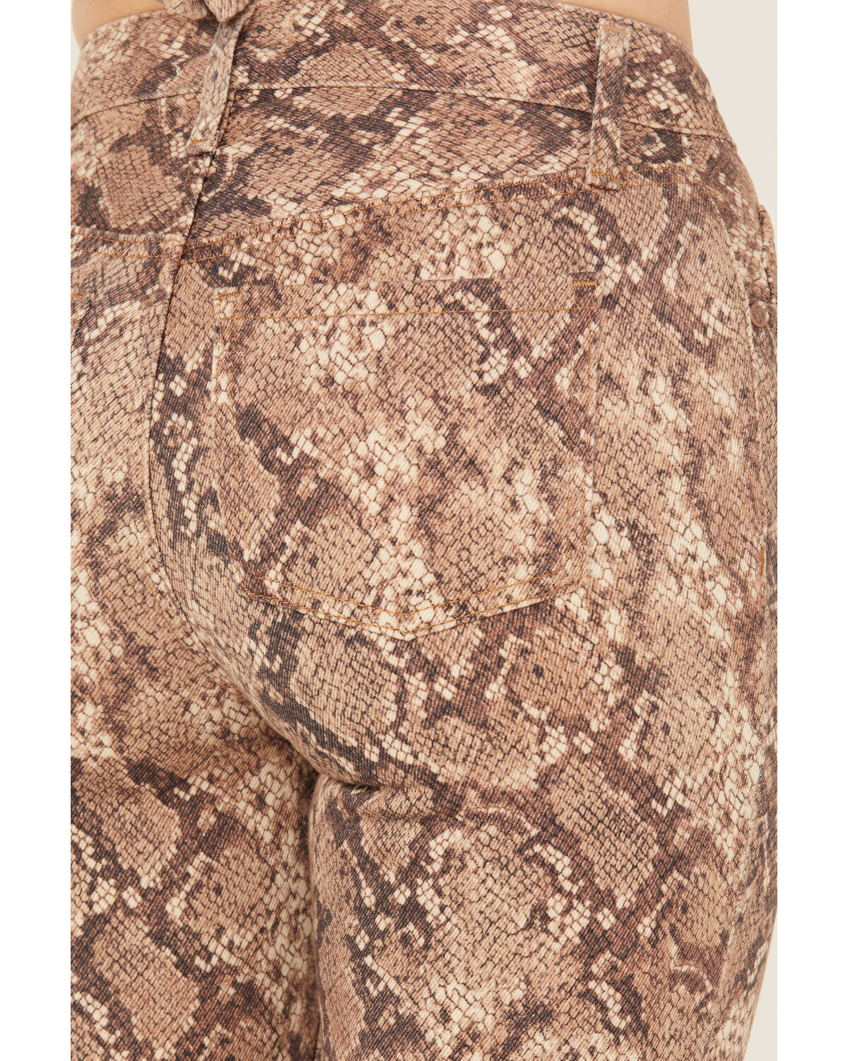 Shyanne Women's High Rise Snake Print Super Flare Jeans