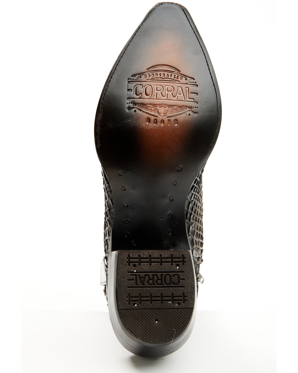 Corral Men's Exotic Python Overlay Short Western Boots - Snip Toe