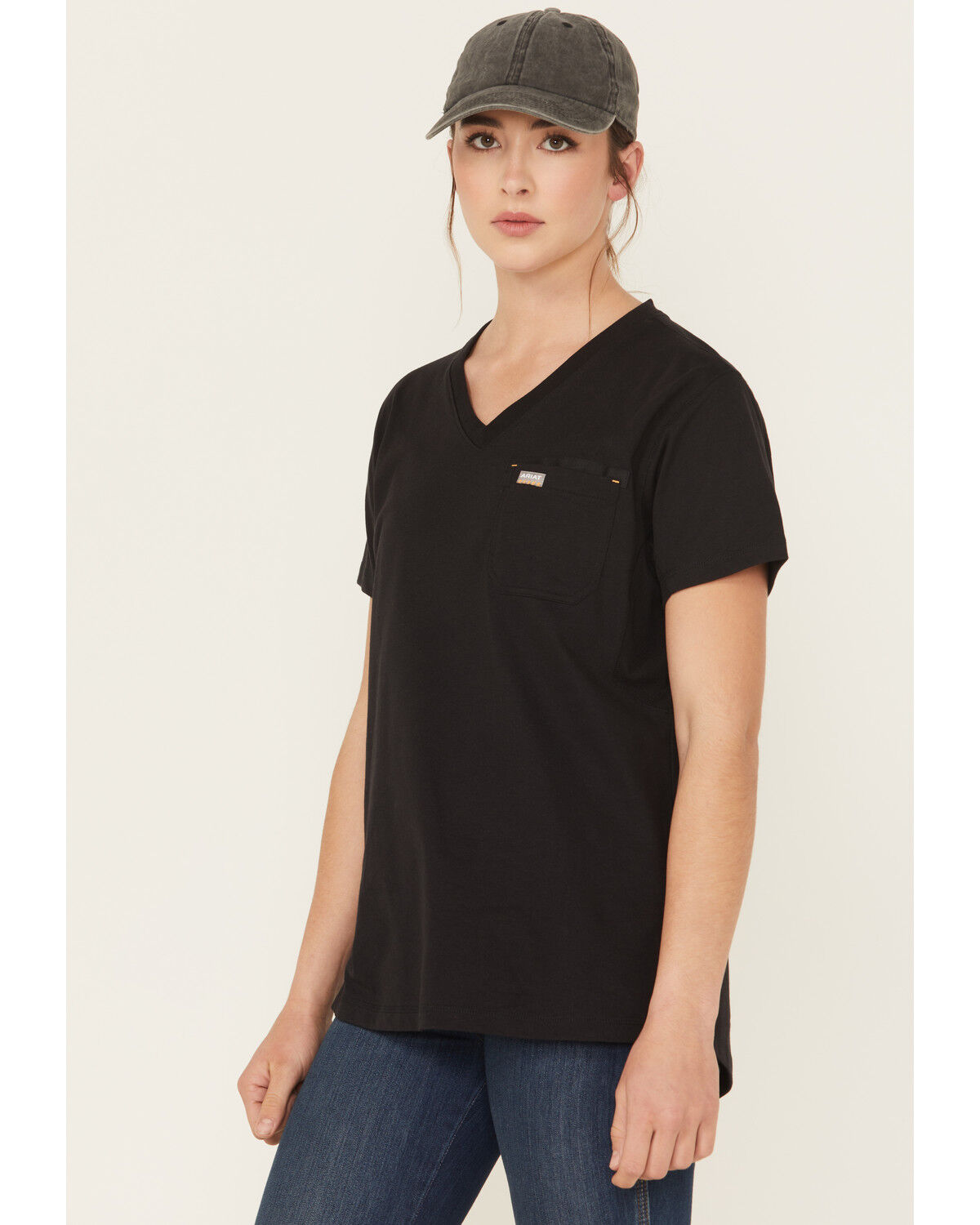 Ariat Women's Rebar Workman Rose Short Sleeve Graphic Work Tee