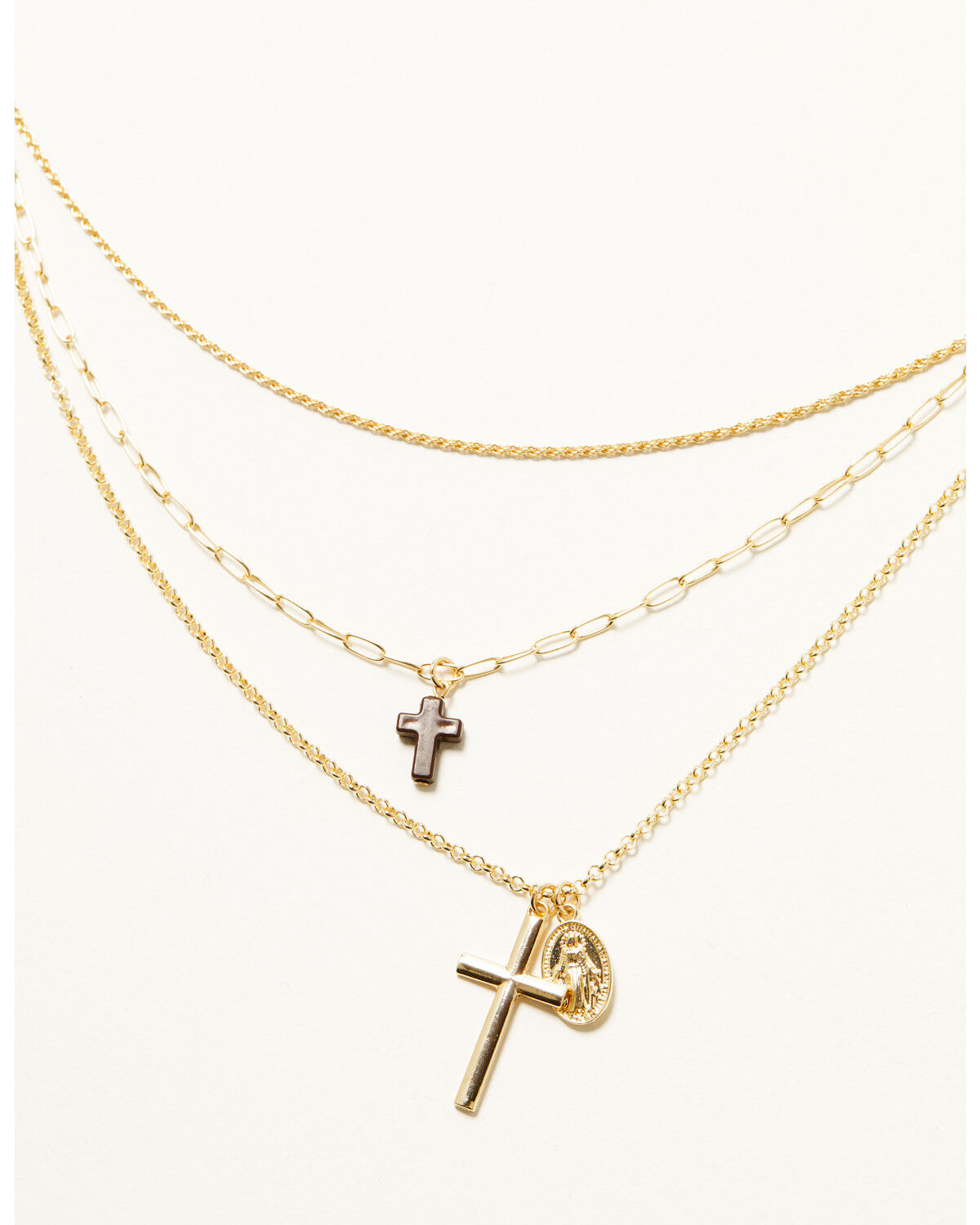 Shyanne Women's Cross Pendant Layered Necklace