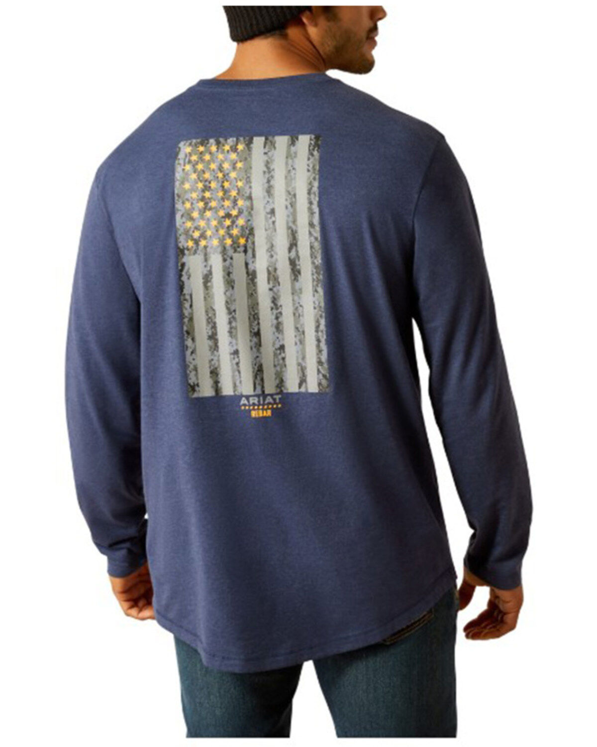 Ariat Men's Rebar Workman Reflective Flag Long Sleeve T-Shirt