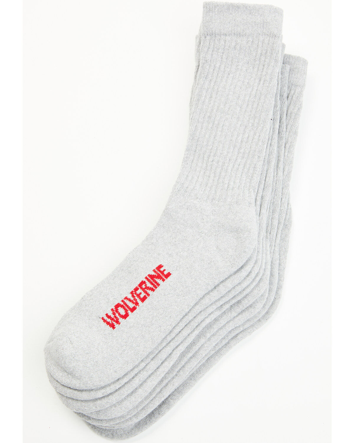 Wolverine Men's Solid Crew Socks - 4 Pack