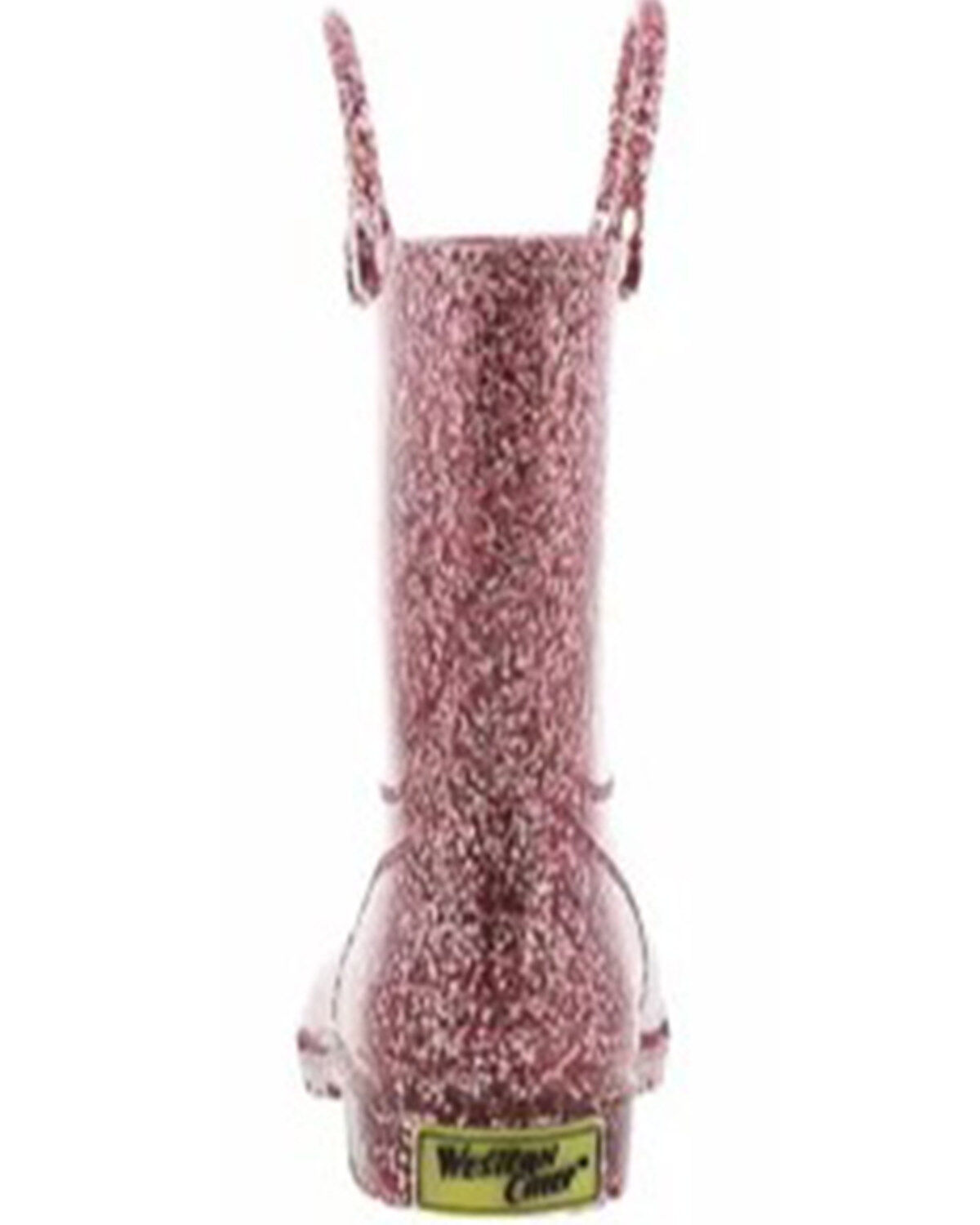 Western Chief Girls' Glitter PVC Rain Boots - Round Toe