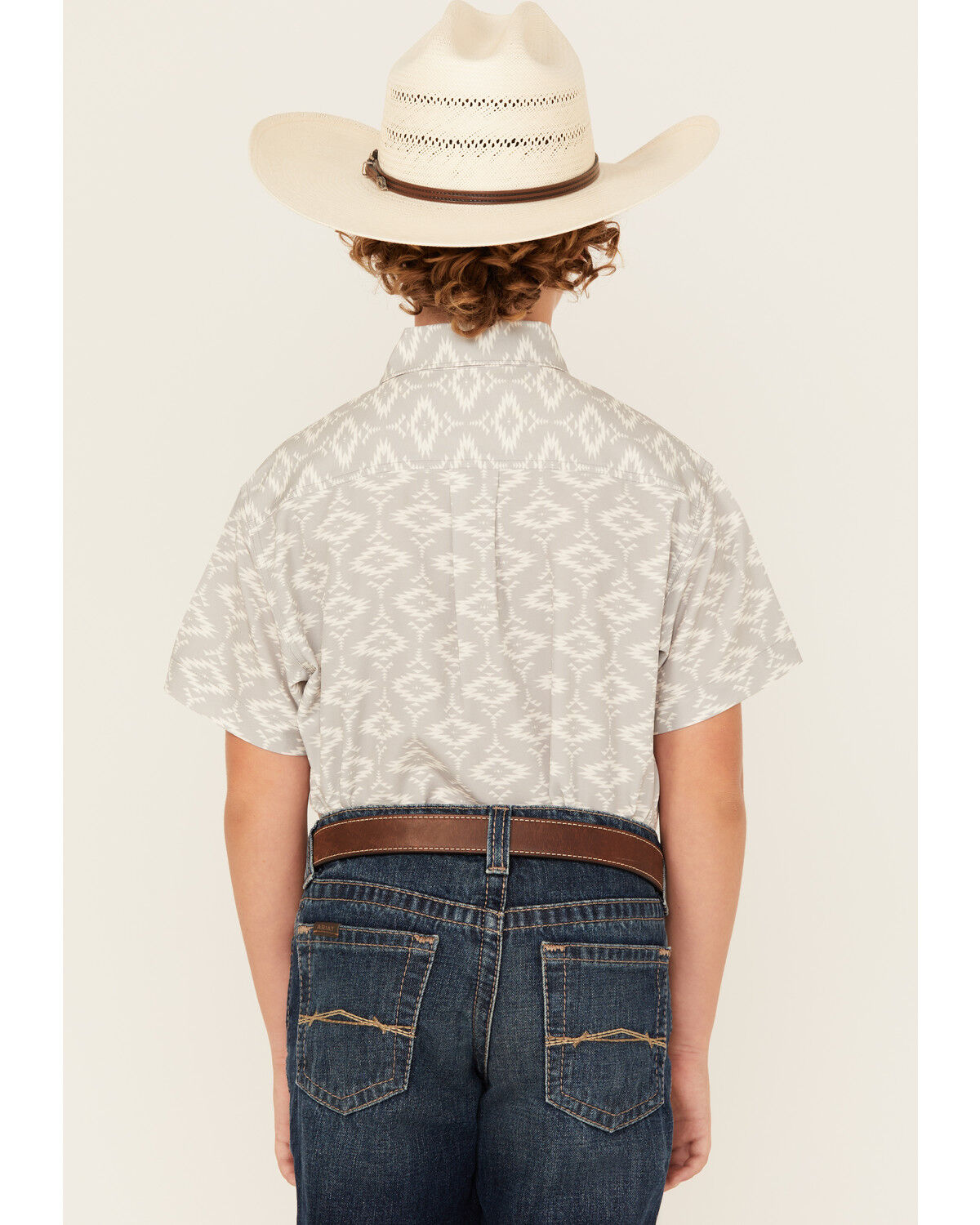 Cinch Boys' ARENAFLEX™ Southwestern Print Long Sleeve Button-Down Performance Western Shirt